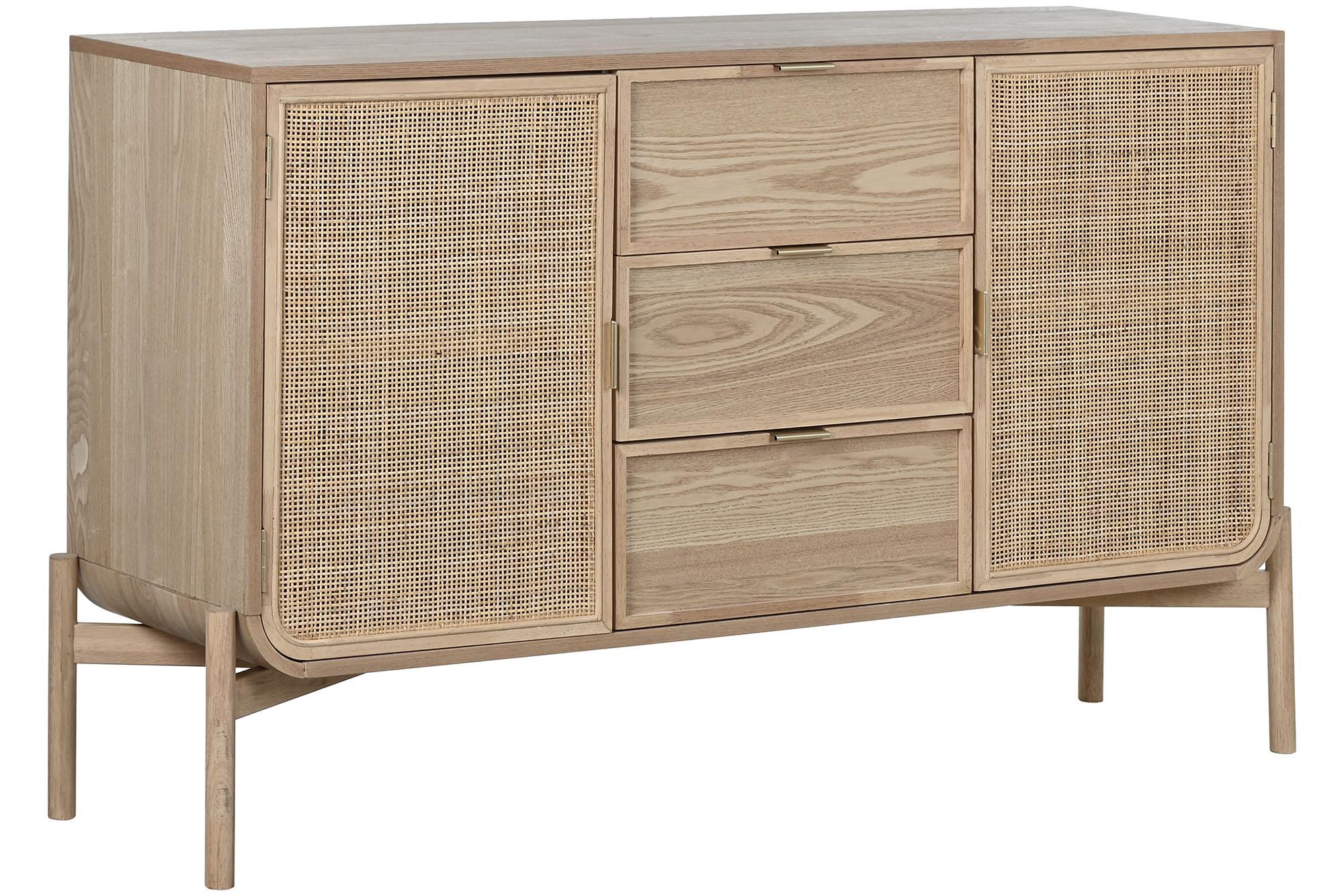 Product photograph of Tropical Natural Rattan Small Sideboard - 2 Doors from Choice Furniture Superstore.