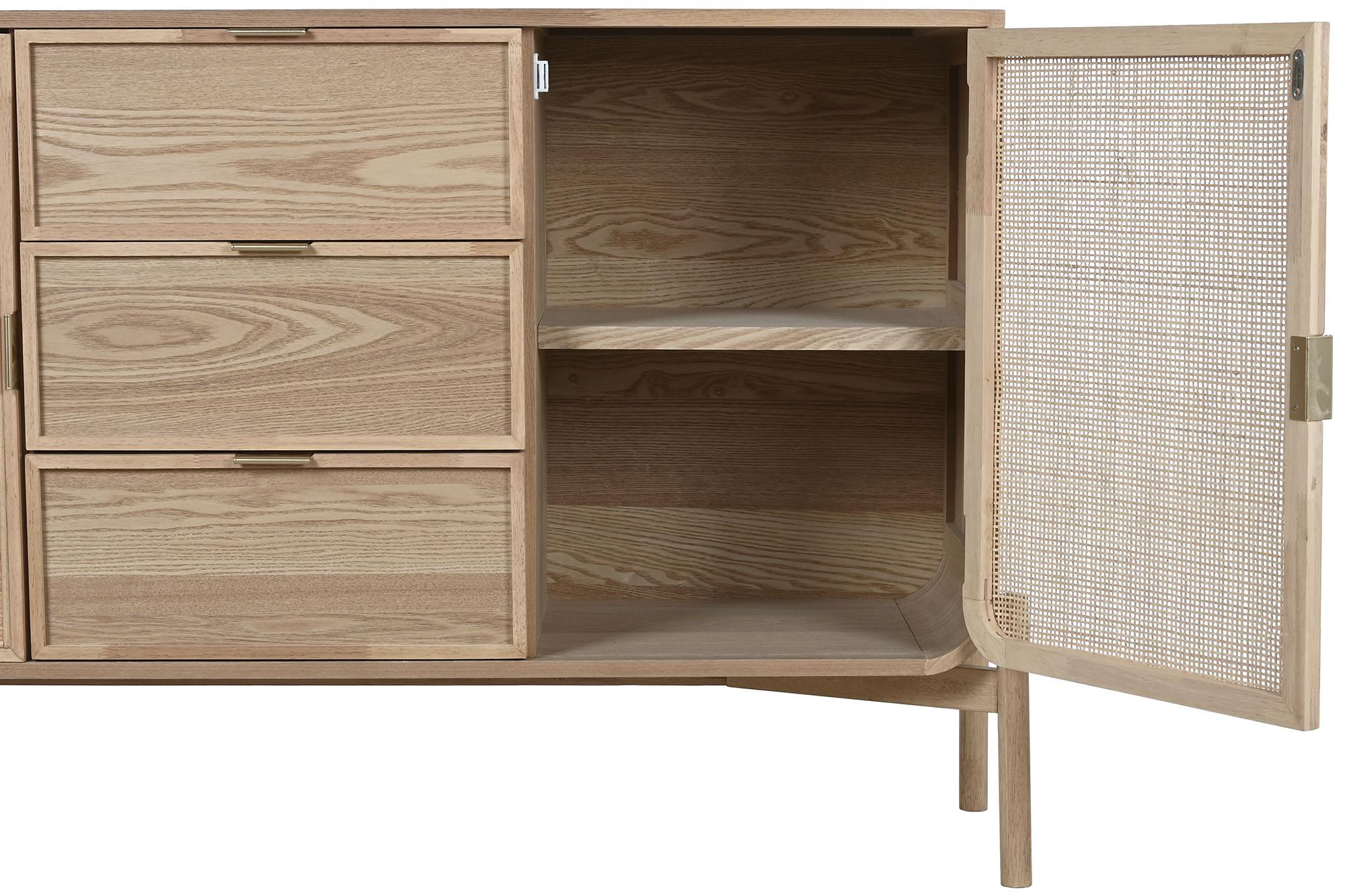 Product photograph of Tropical Natural Rattan Small Sideboard - 2 Doors from Choice Furniture Superstore.