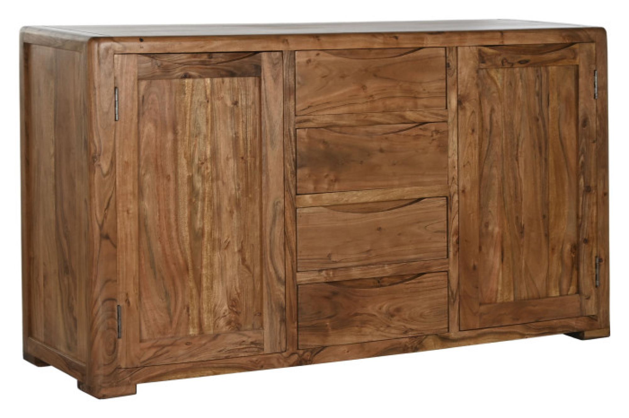 Product photograph of Alpine Acacia Wood 150cm Large Sideboard - 2 Doors from Choice Furniture Superstore.