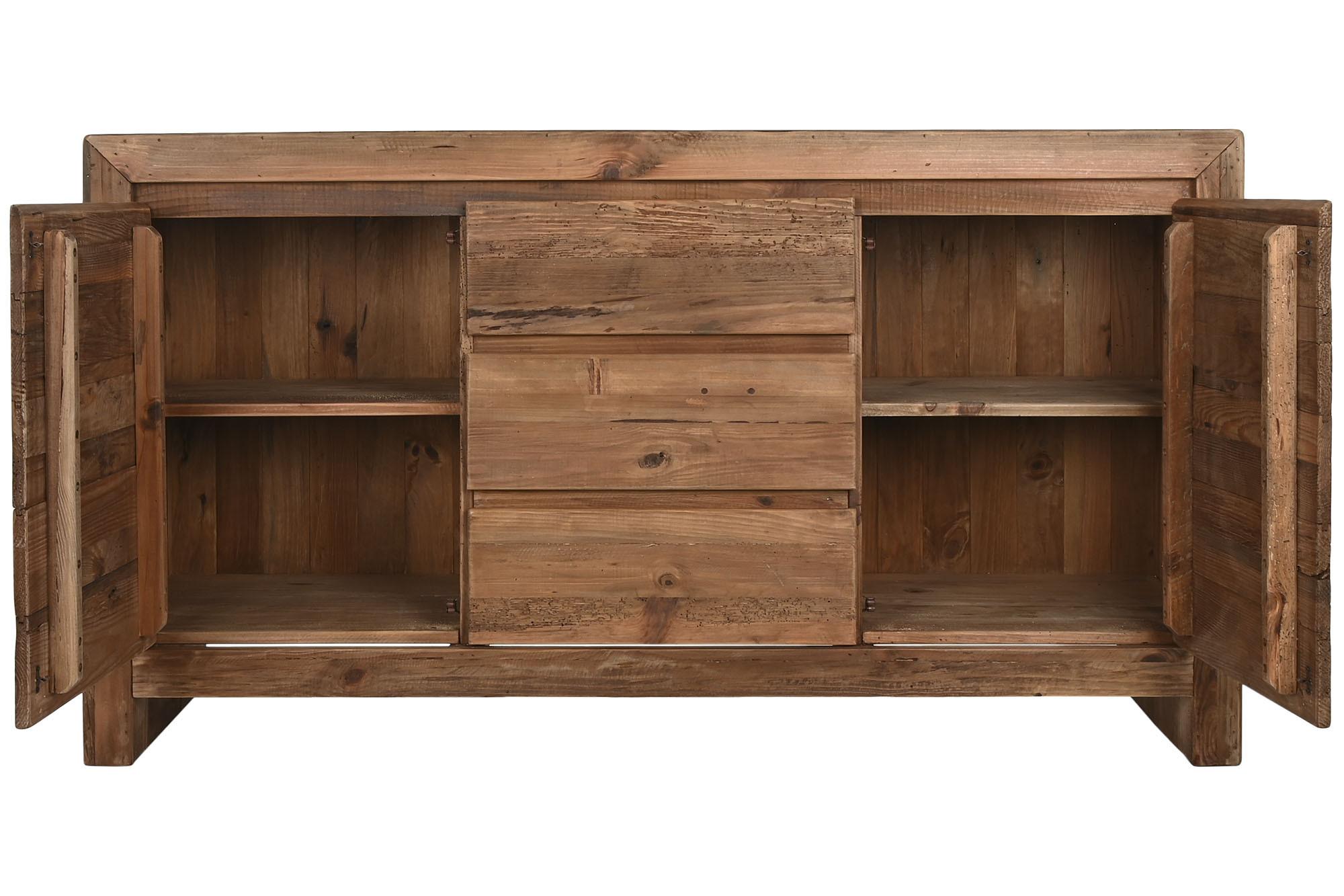 Product photograph of Alpine Wood 160cm Large Sideboard - 2 Doors from Choice Furniture Superstore.