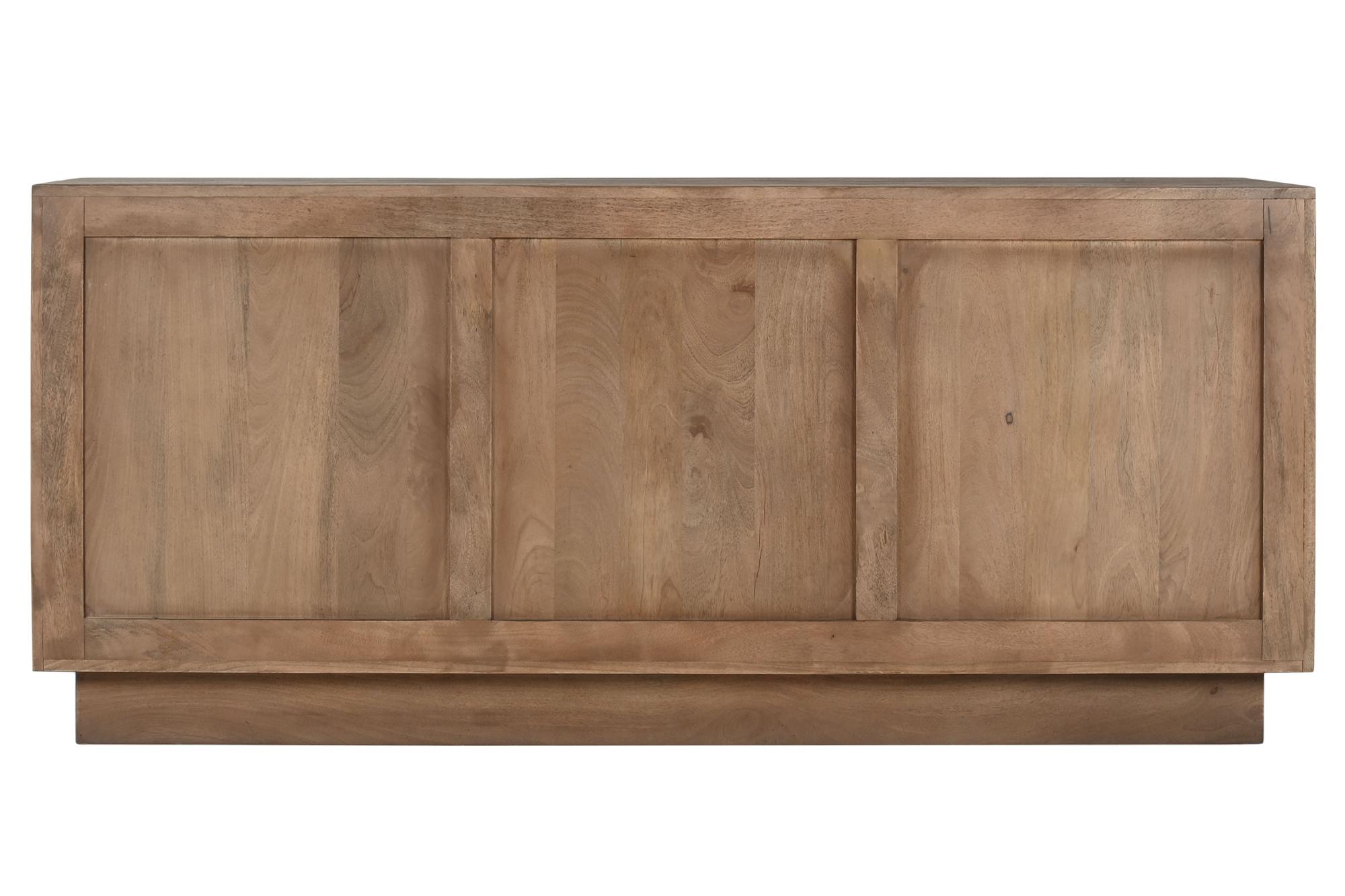 Product photograph of Modern Mango Wood 160cm Large Sideboard - 3 Doors from Choice Furniture Superstore.