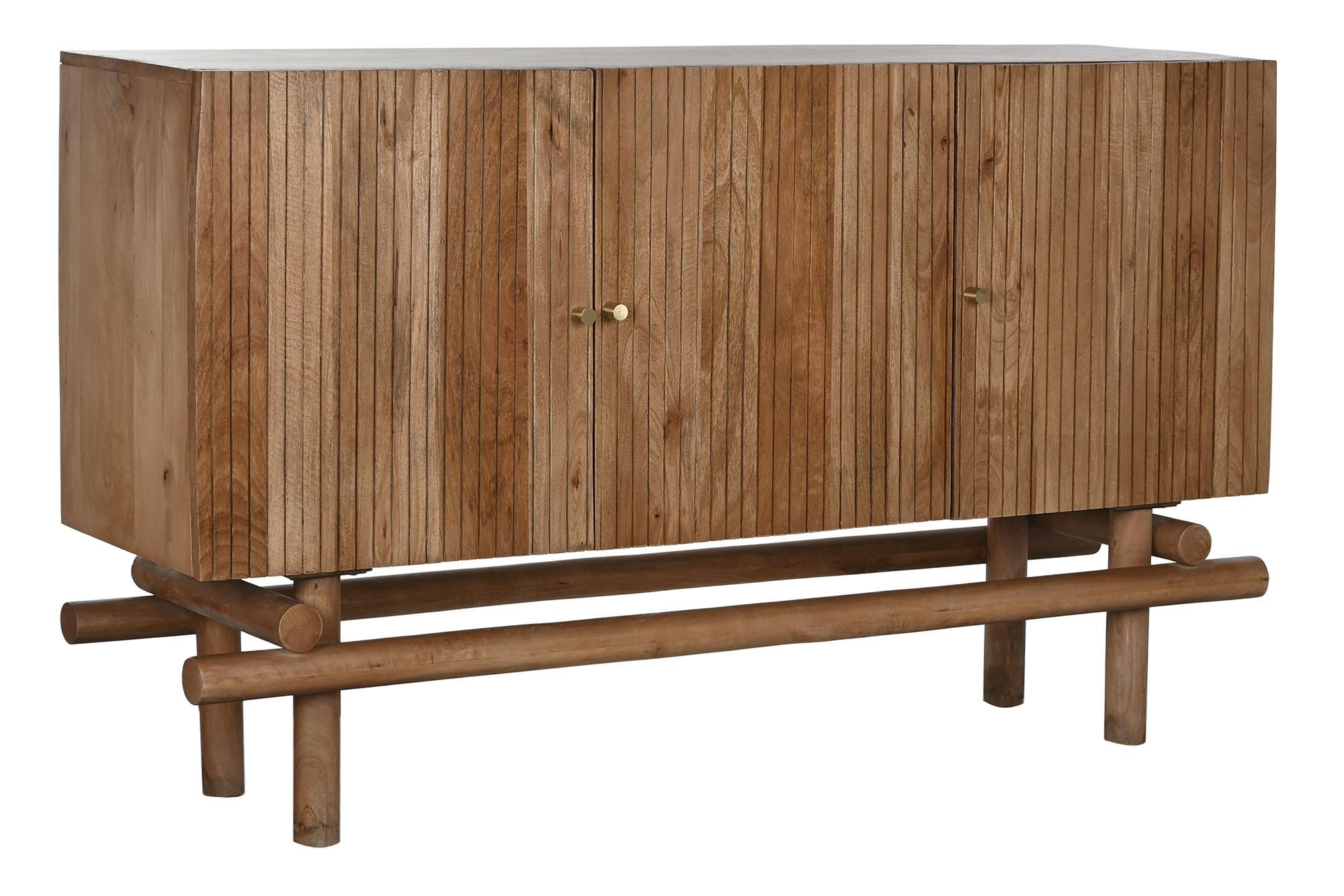 Product photograph of Balinese Mango Wood 160cm Large Sideboard - 3 Doors from Choice Furniture Superstore.