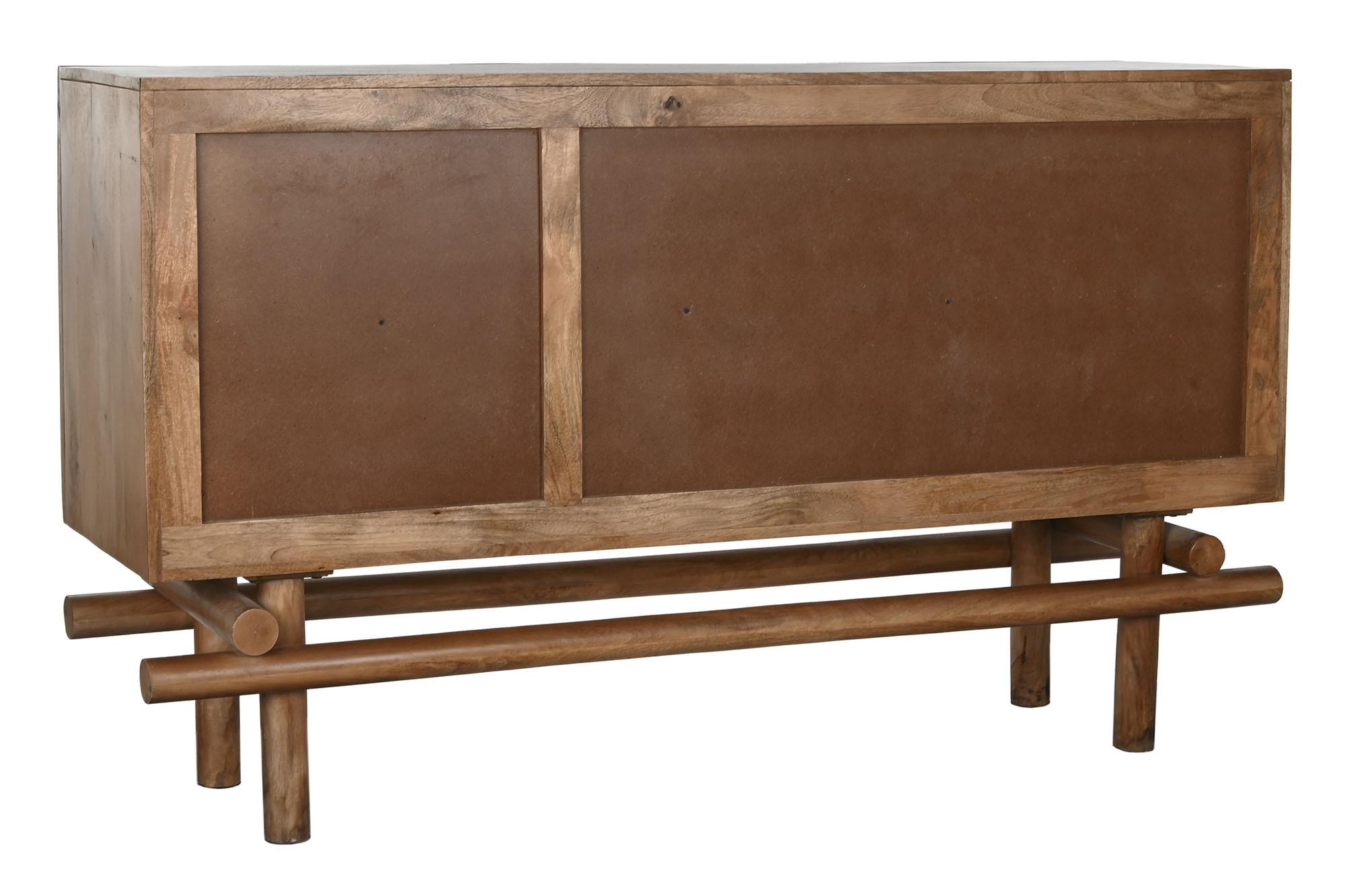 Product photograph of Balinese Mango Wood 160cm Large Sideboard - 3 Doors from Choice Furniture Superstore.