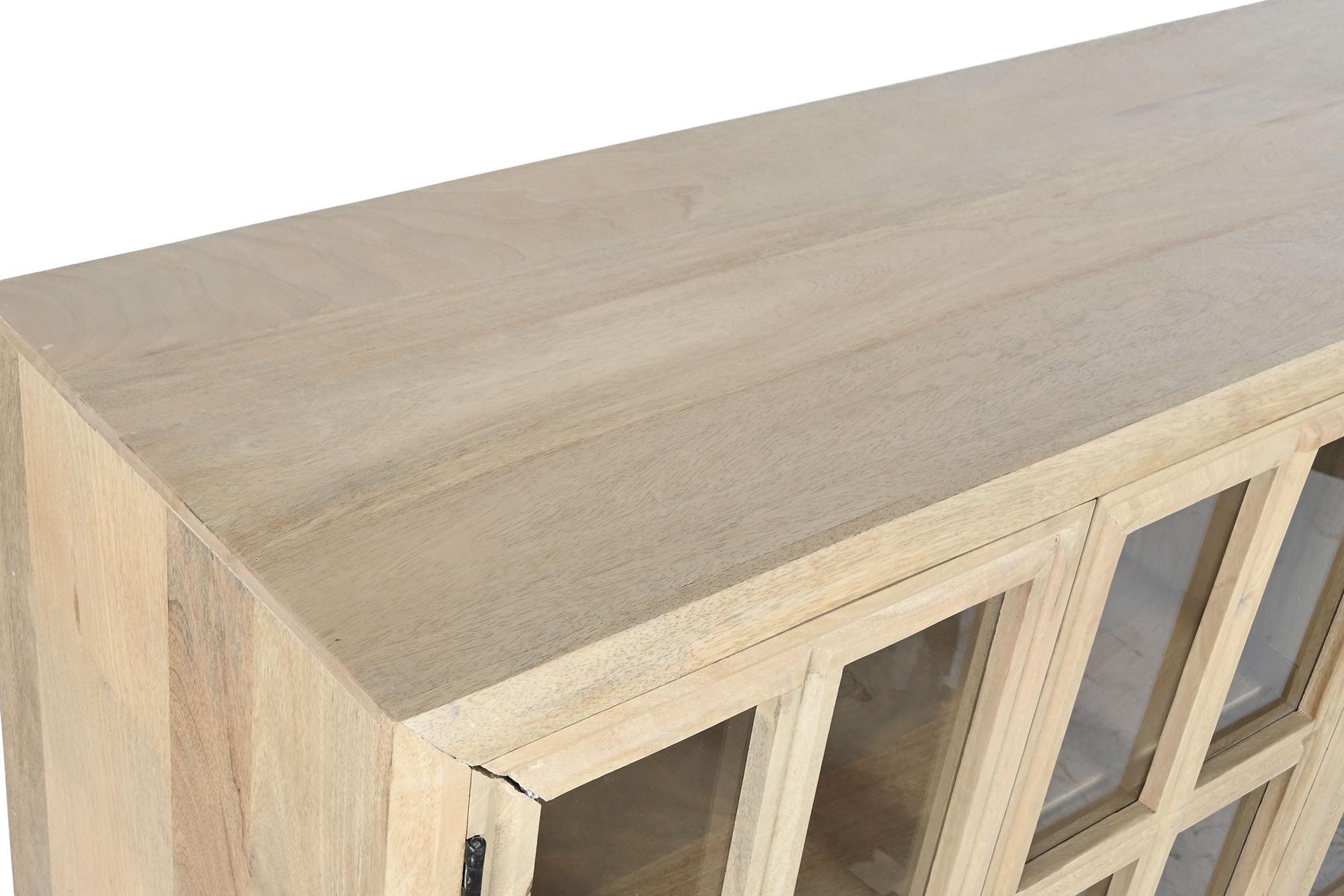 Product photograph of Meerut Mango Wood 4 Door Large Sideboard - 170cm from Choice Furniture Superstore.