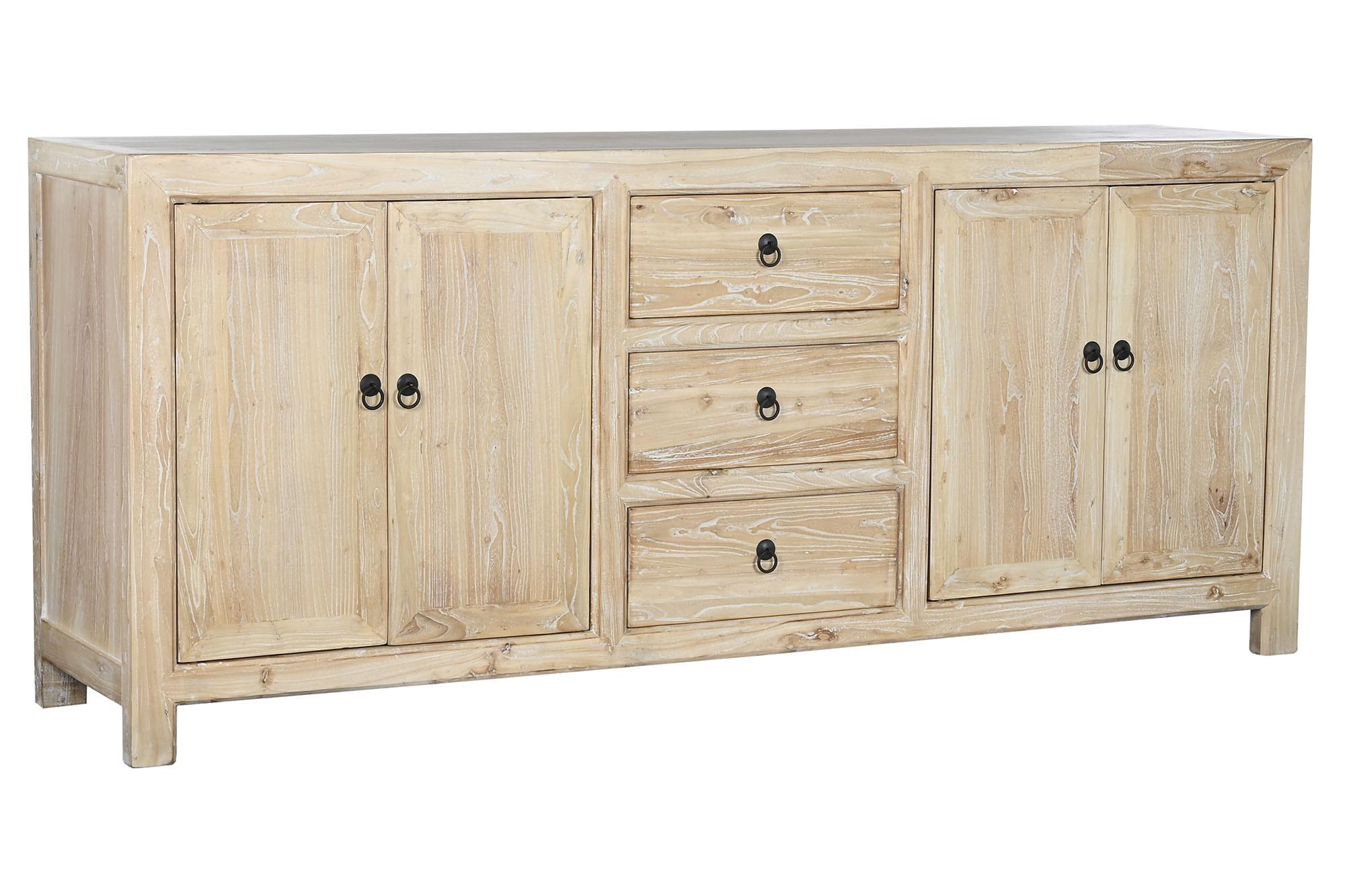 Product photograph of Balinese Wooden 200cm Extra Large Sideboard - 4 Doors from Choice Furniture Superstore.