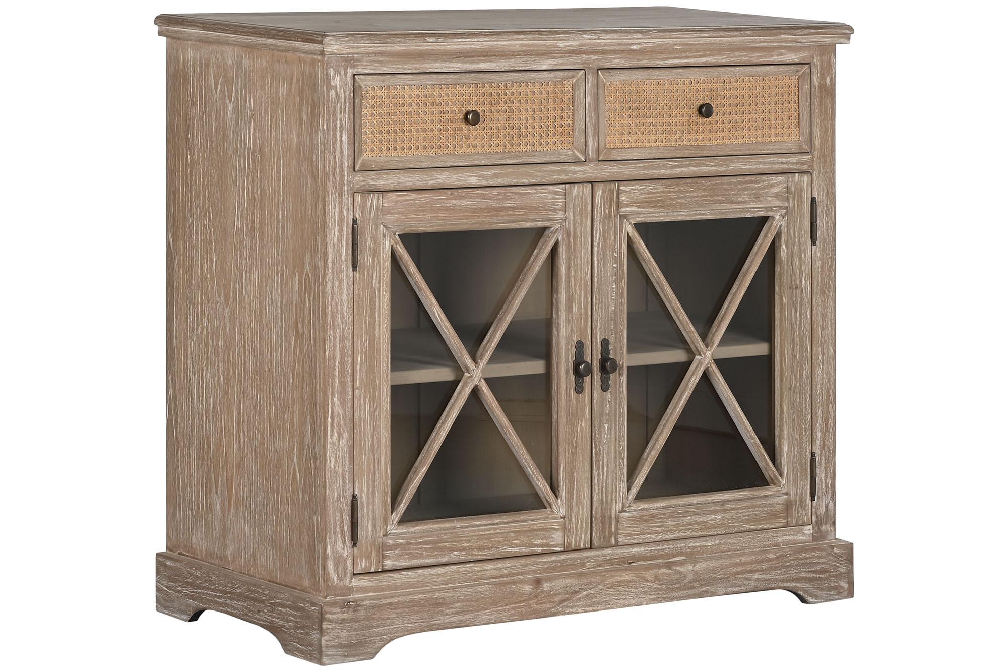 Product photograph of Balinese Rattan 100cm Small Sideboard - 2 Doors from Choice Furniture Superstore.