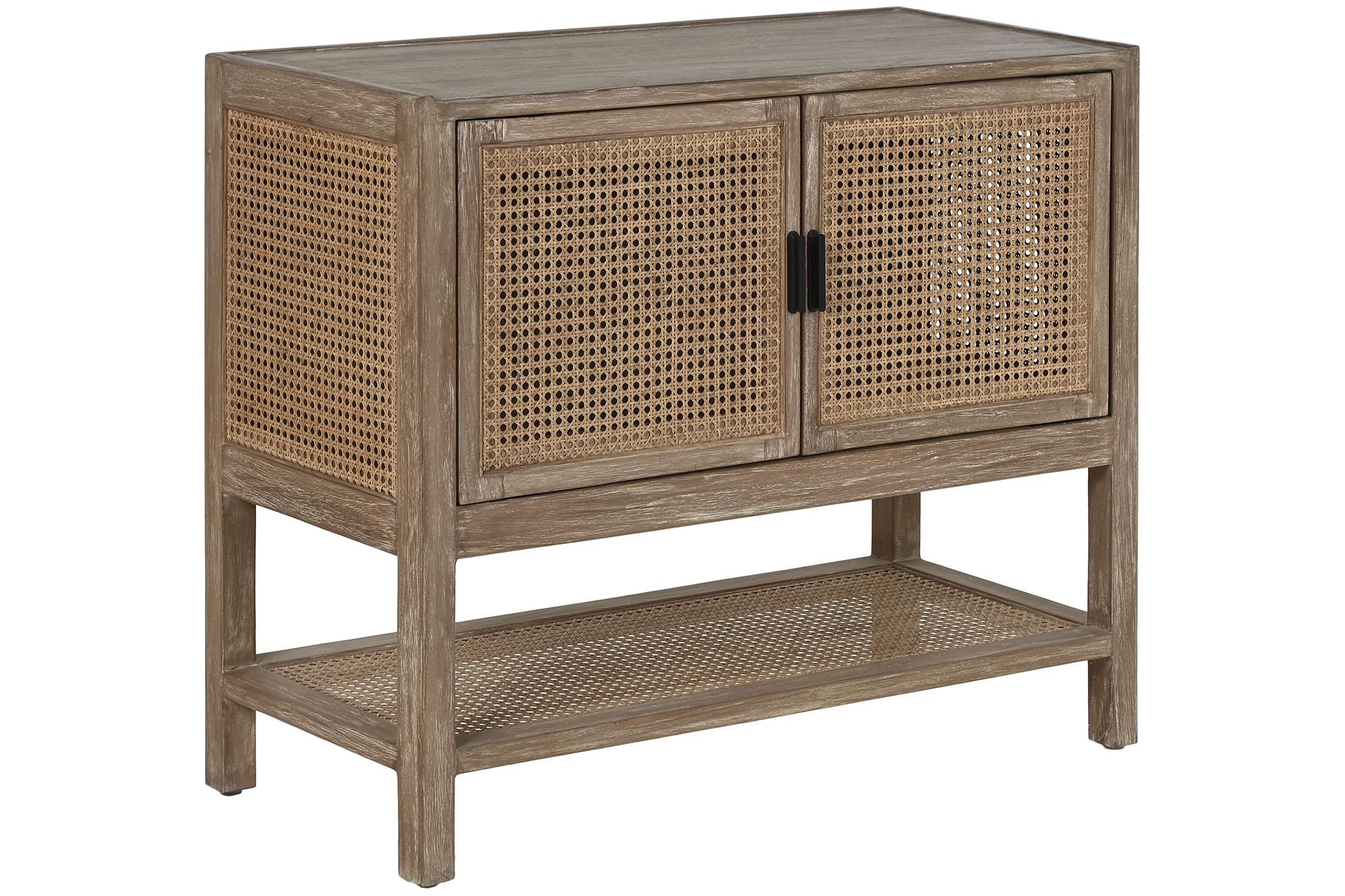 Product photograph of Balinese Rattan 90cm Small Sideboard - 2 Doors from Choice Furniture Superstore.