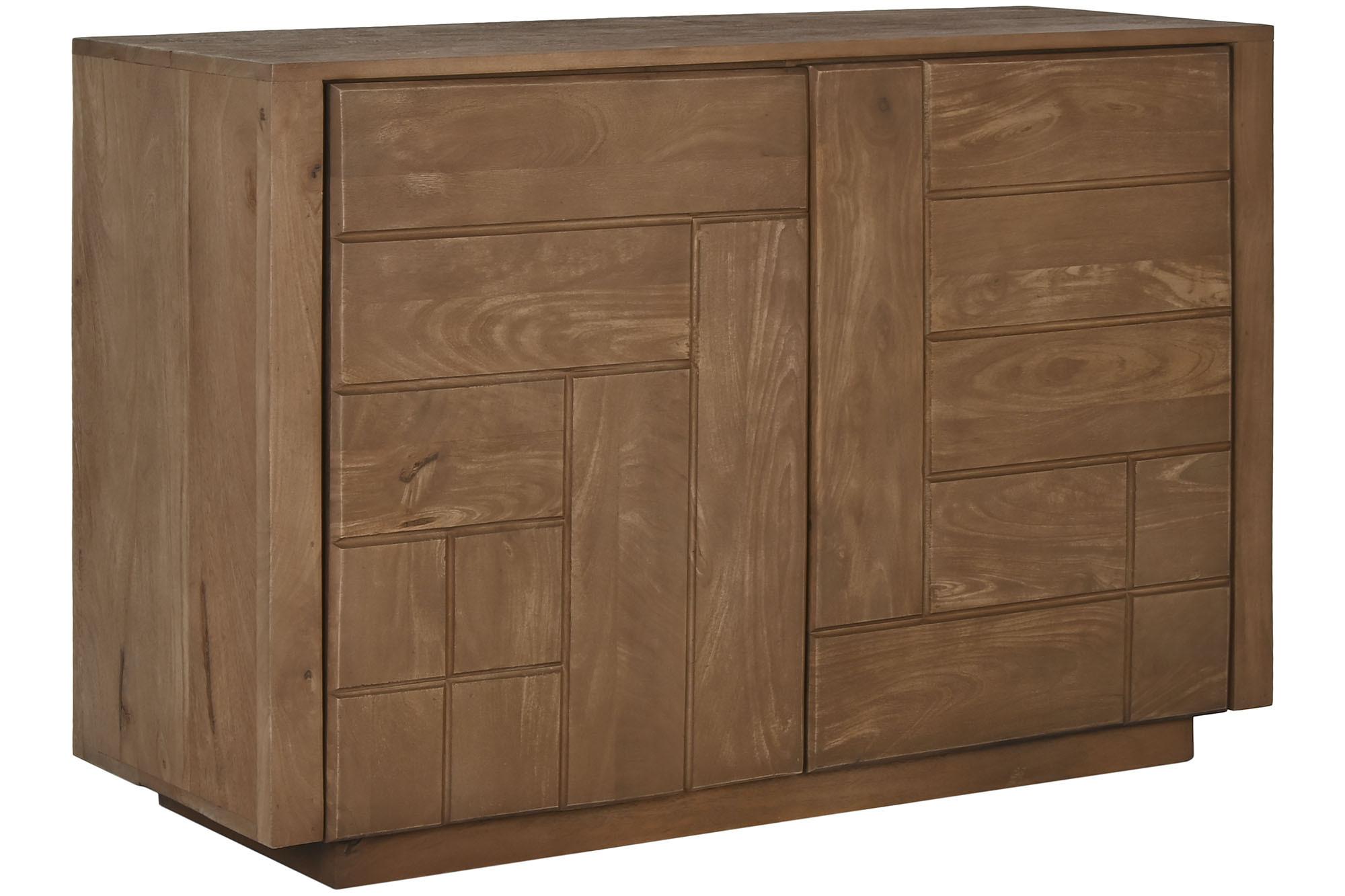 Product photograph of Modern Mango Wood 110cm Small Sideboard - 2 Doors from Choice Furniture Superstore.