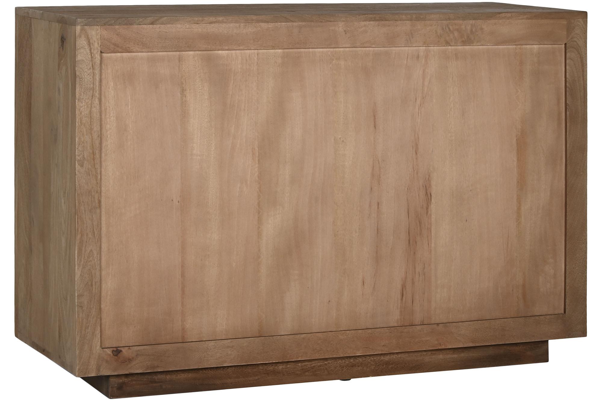 Product photograph of Modern Mango Wood 110cm Small Sideboard - 2 Doors from Choice Furniture Superstore.