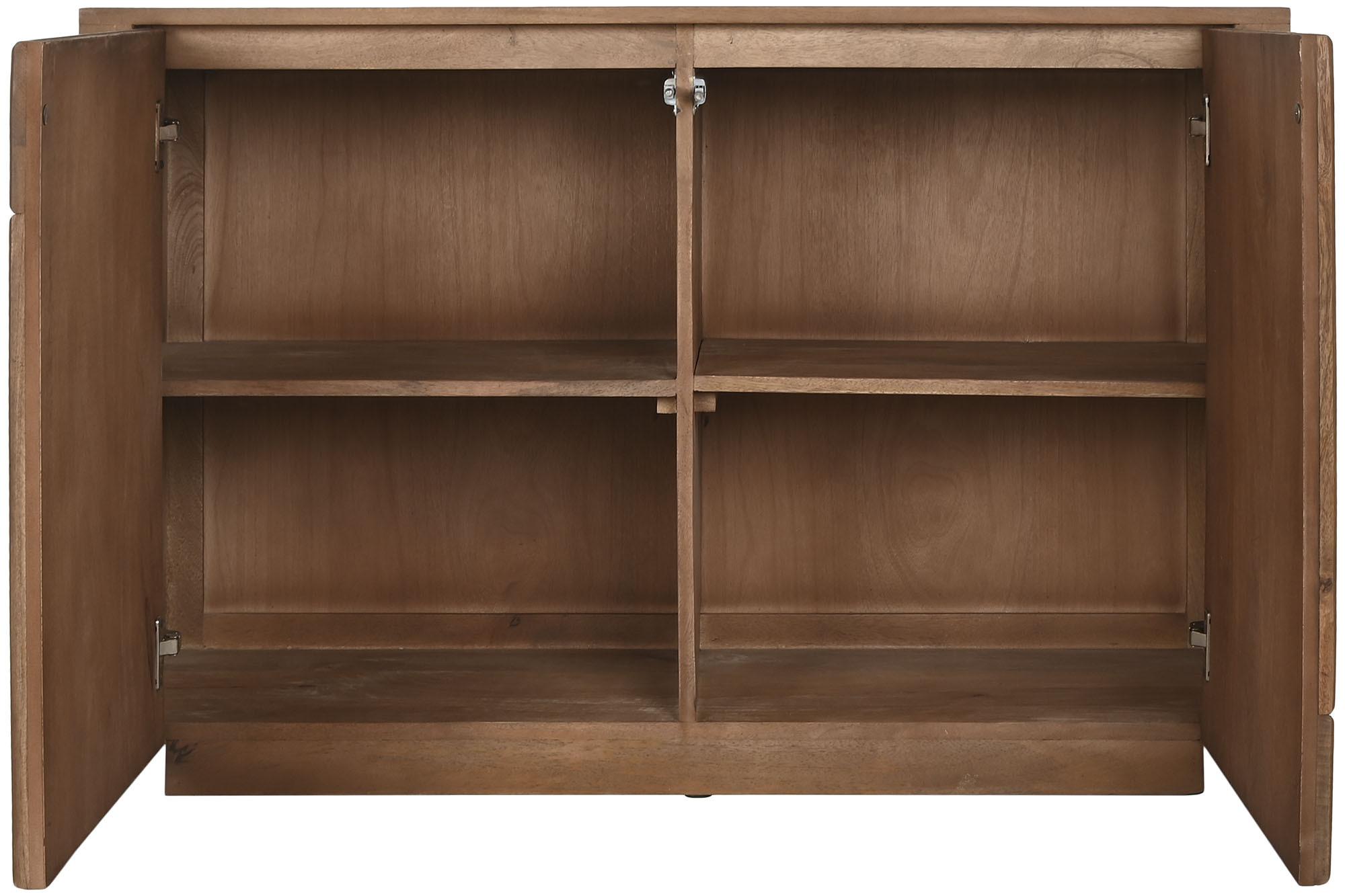 Product photograph of Modern Mango Wood 110cm Small Sideboard - 2 Doors from Choice Furniture Superstore.