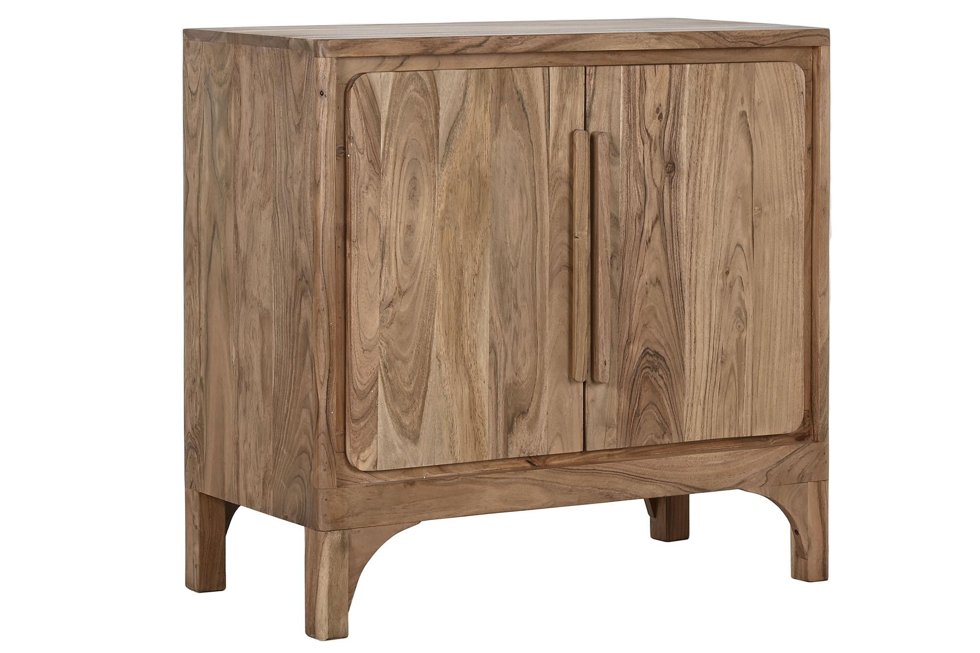 Product photograph of Alpine Acacia Wood 85cm Small Sideboard - 2 Doors from Choice Furniture Superstore.