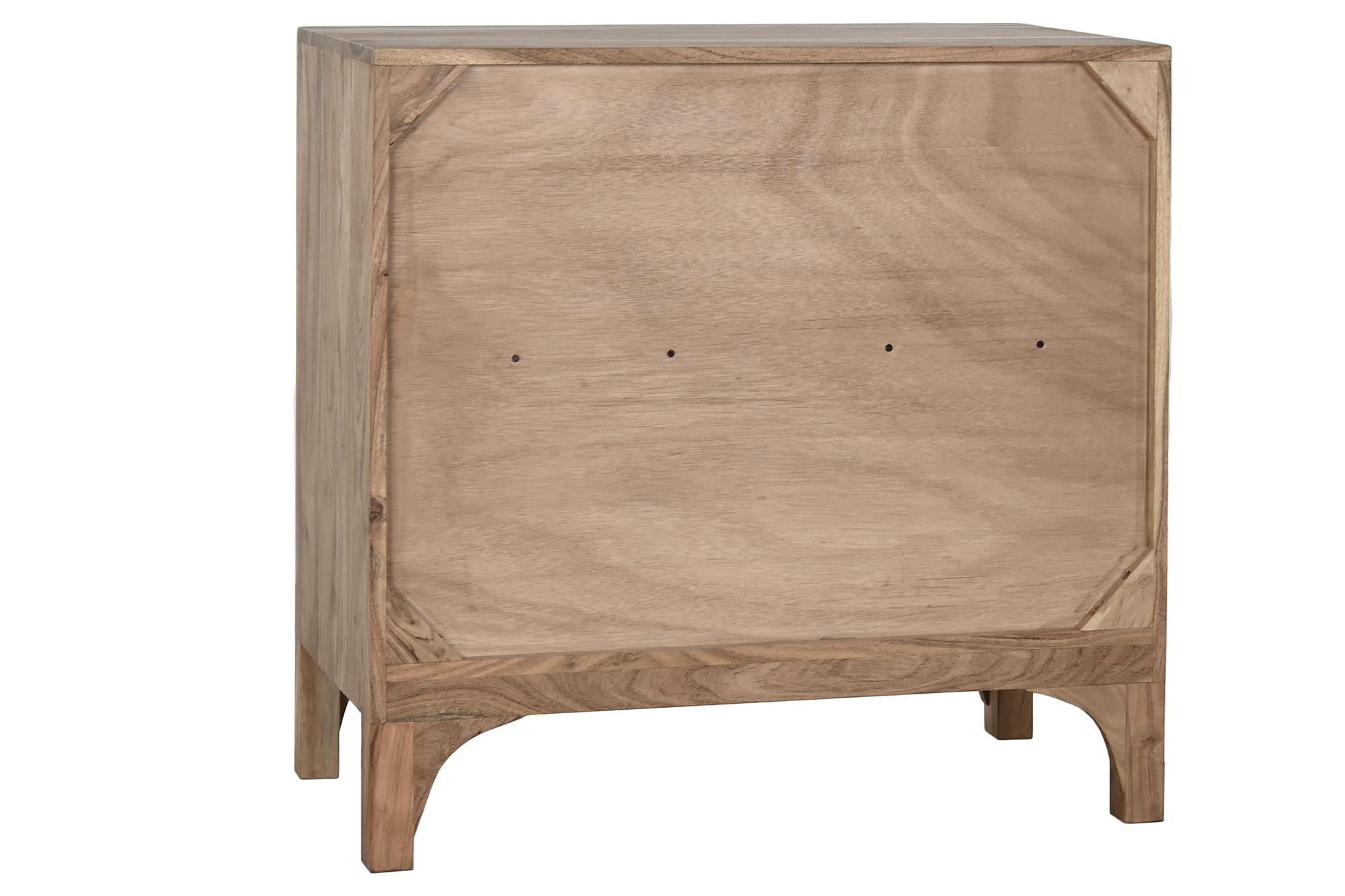 Product photograph of Alpine Acacia Wood 85cm Small Sideboard - 2 Doors from Choice Furniture Superstore.