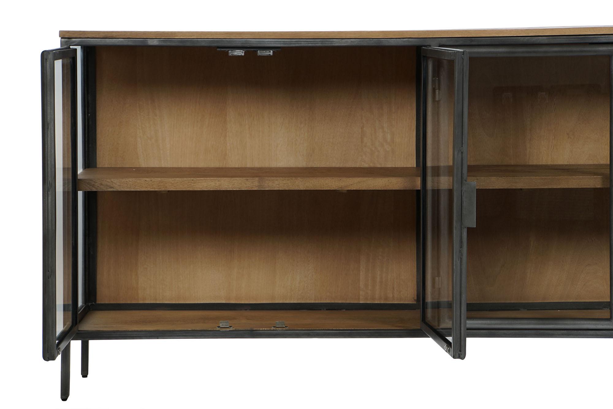 Product photograph of Natural 180cm Extra Large Sideboard - 4 Doors from Choice Furniture Superstore.