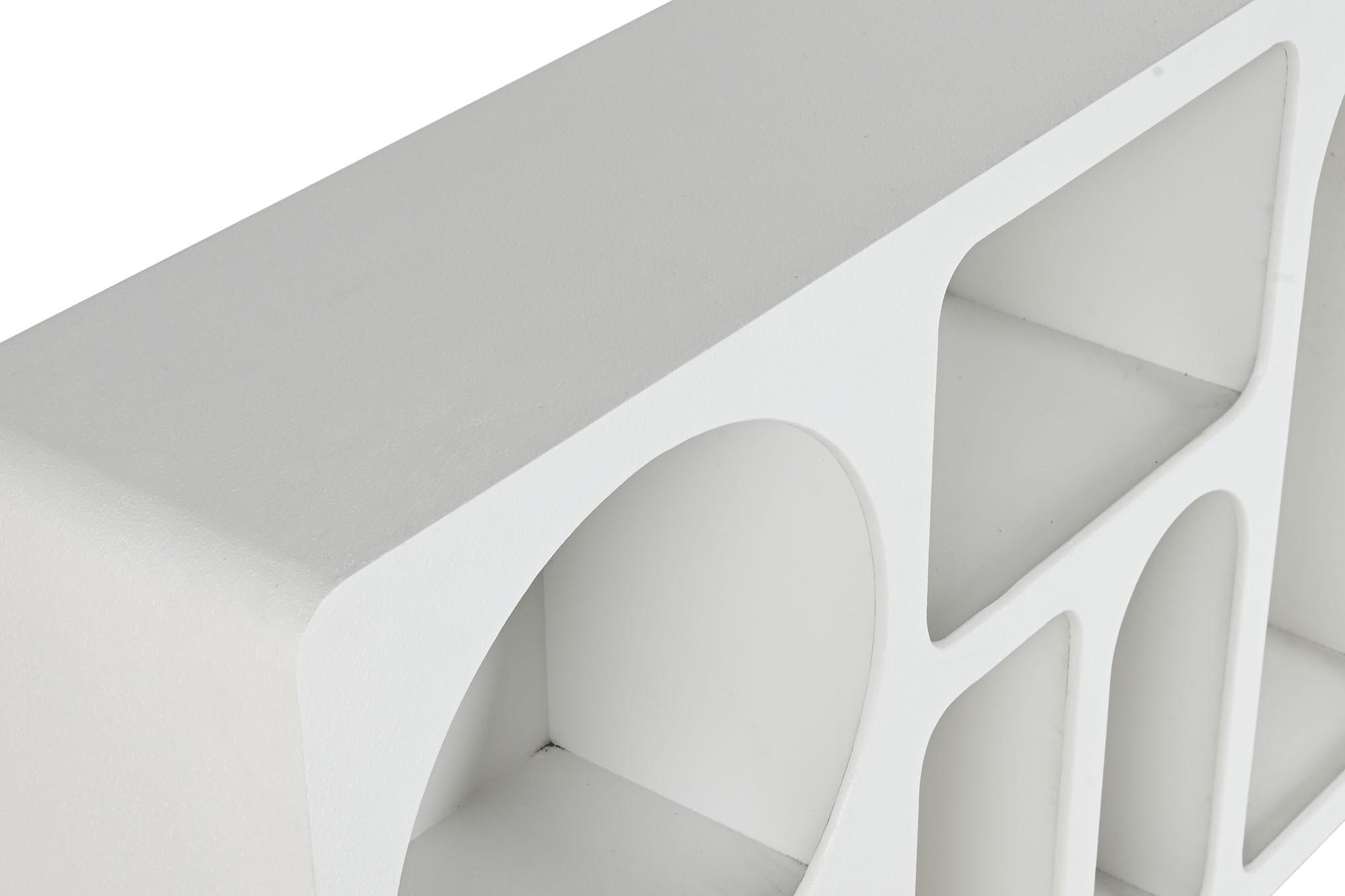 Product photograph of Modern White Wood Large Console Table from Choice Furniture Superstore.