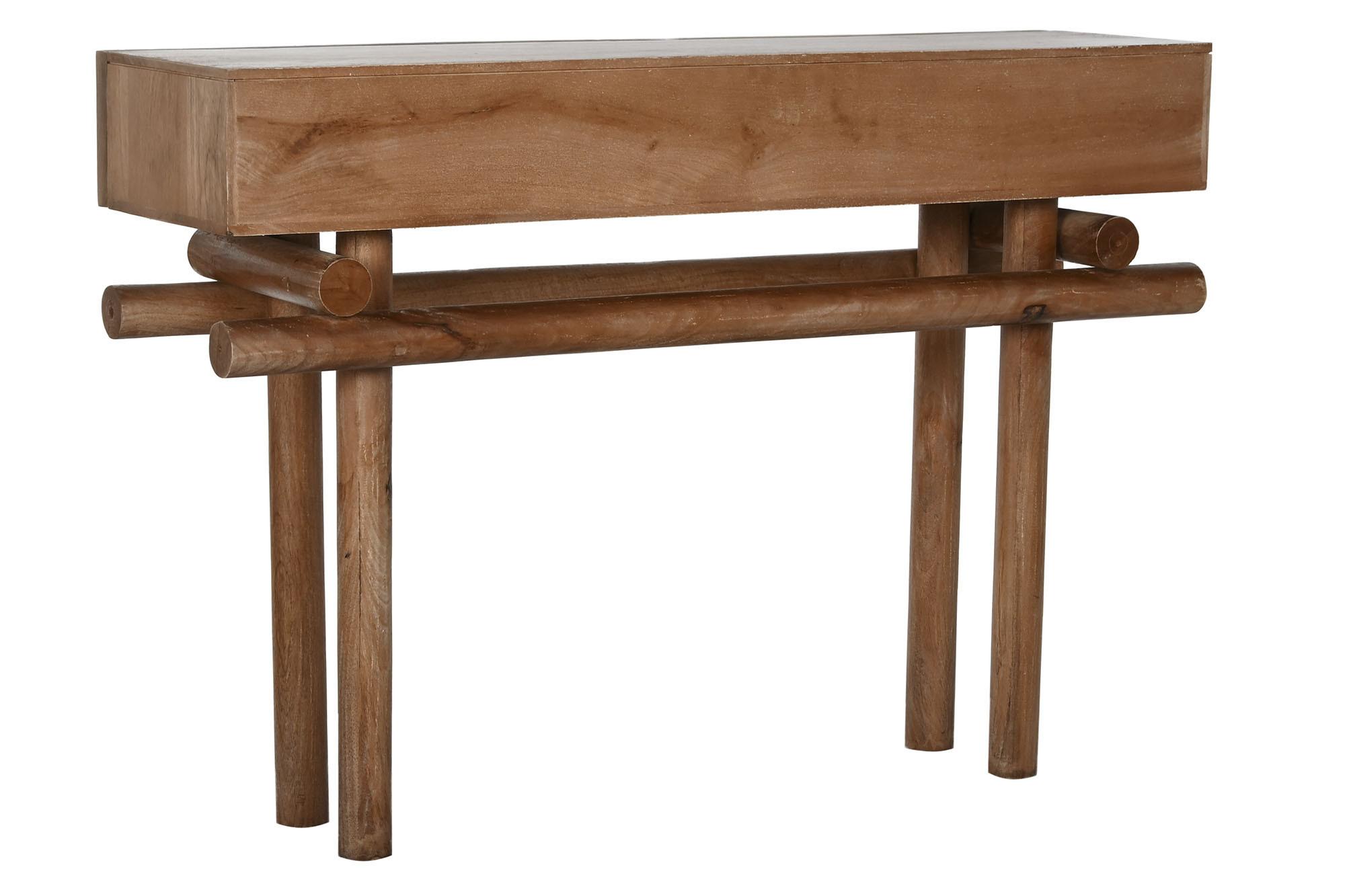 Product photograph of Balinese Mango Wood 2 Drawer Console Table from Choice Furniture Superstore.