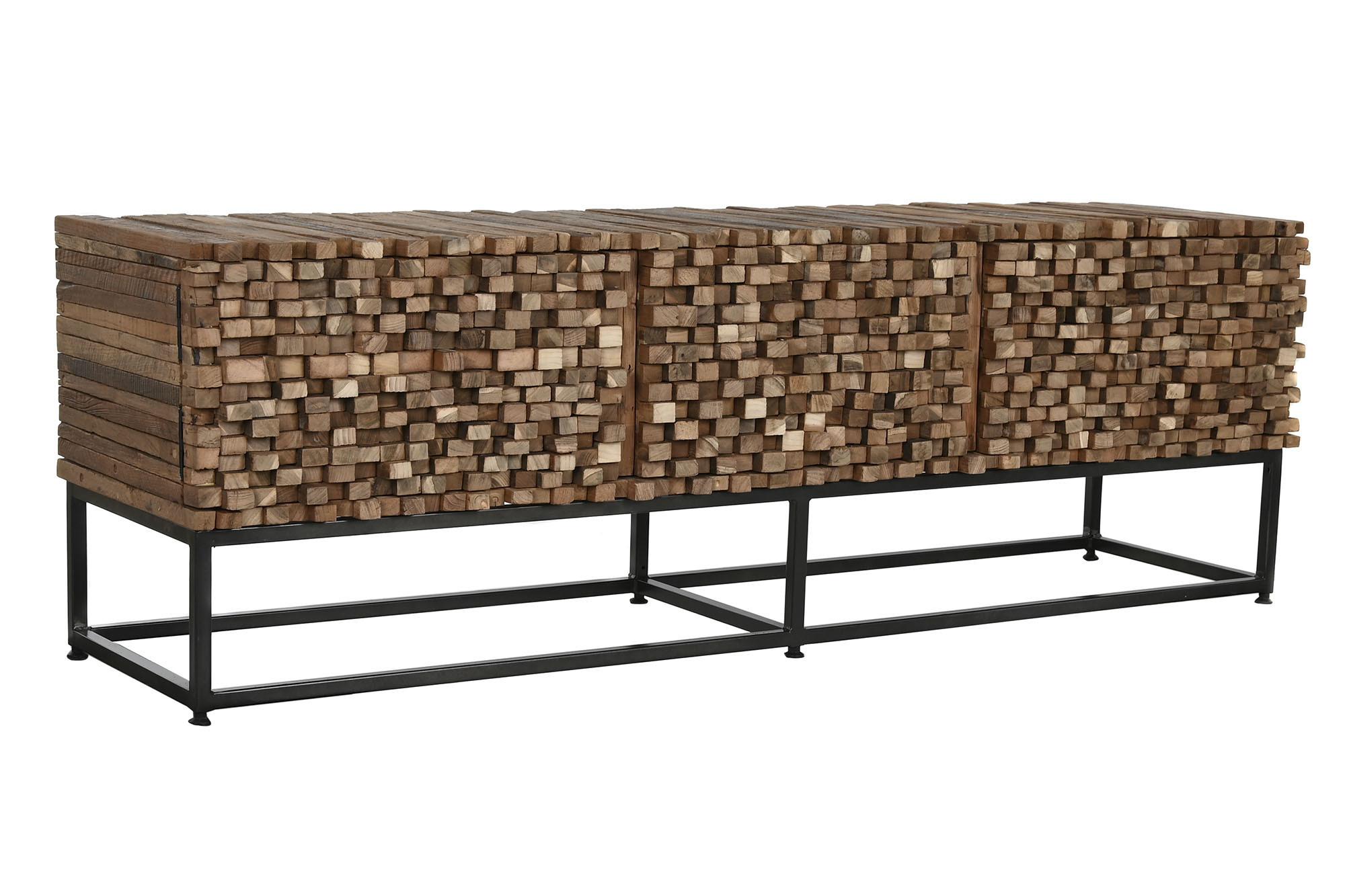 Product photograph of Reciclada Wooden 160cm Tv Unit from Choice Furniture Superstore.