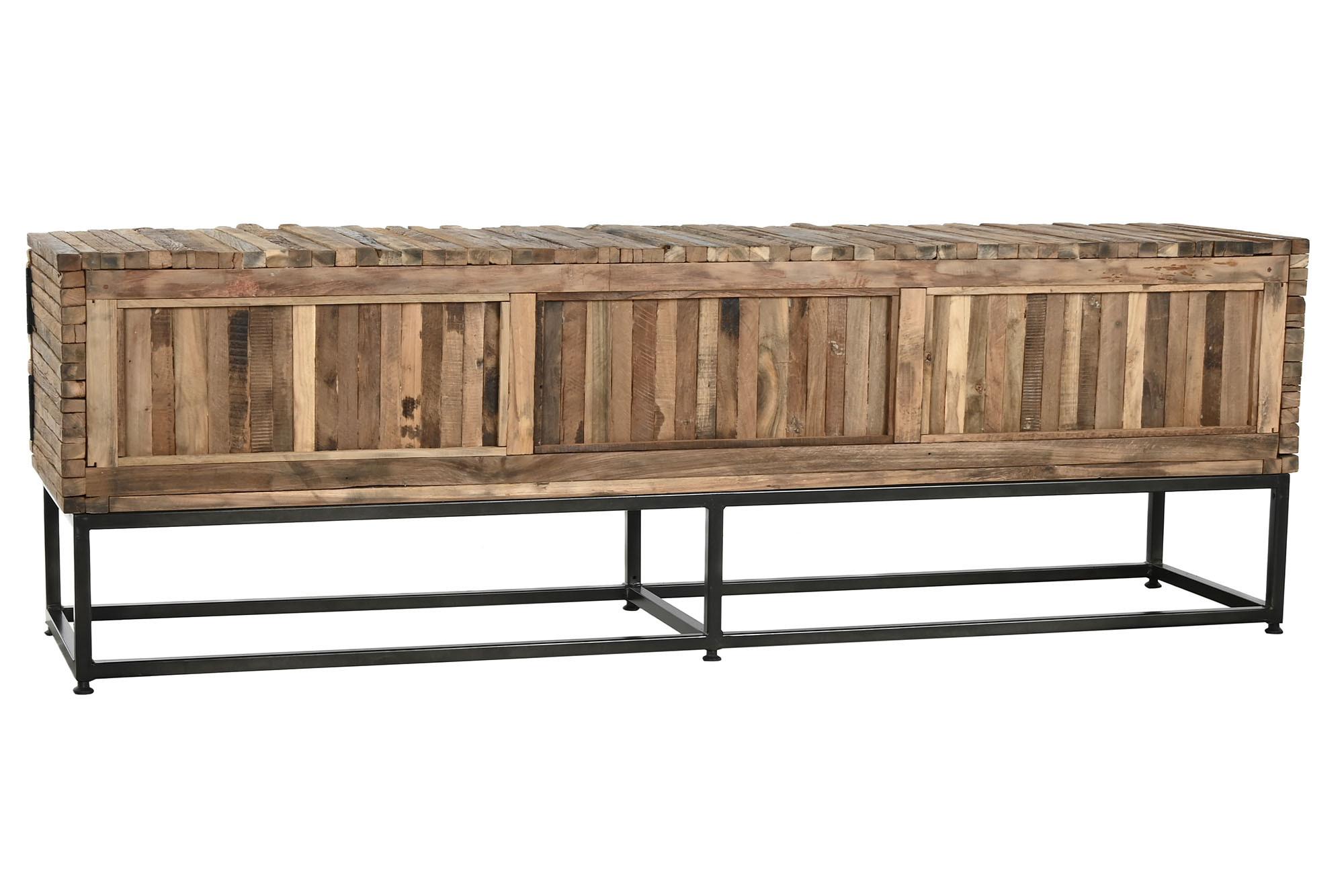 Product photograph of Reciclada Wooden 160cm Tv Unit from Choice Furniture Superstore.