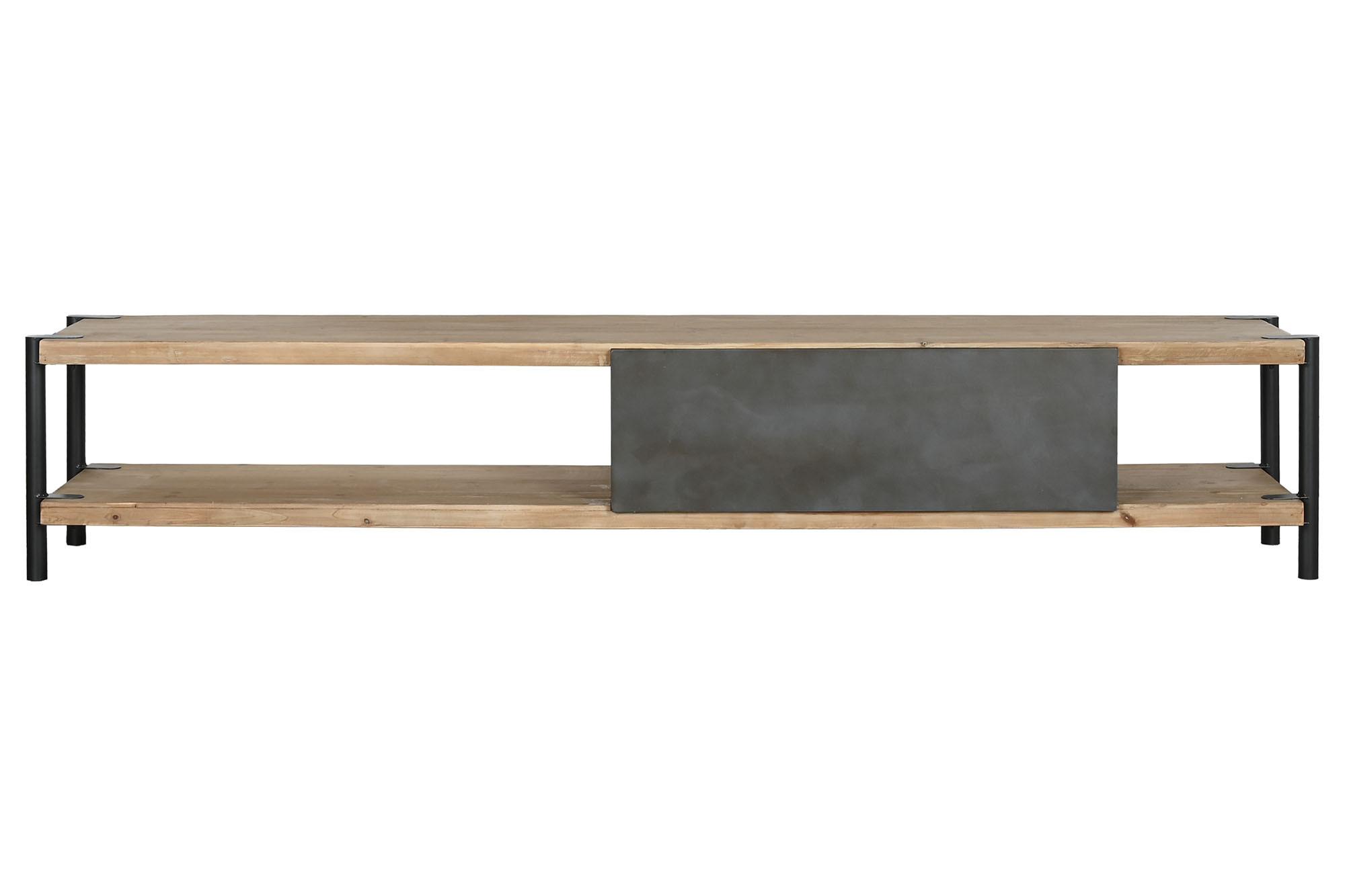 Product photograph of Loft Spruce Metal 200cm Tv Unit from Choice Furniture Superstore.