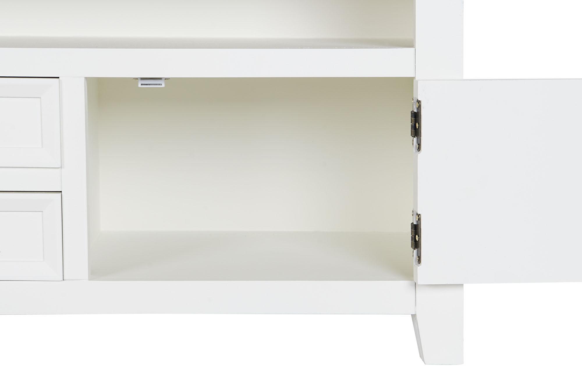 Product photograph of Silvassa Oak And White Tv Unit from Choice Furniture Superstore.