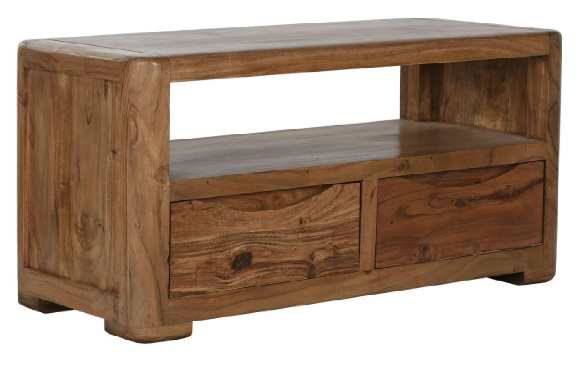 Product photograph of Alpine Acacia Wood 90cm Tv Unit from Choice Furniture Superstore.