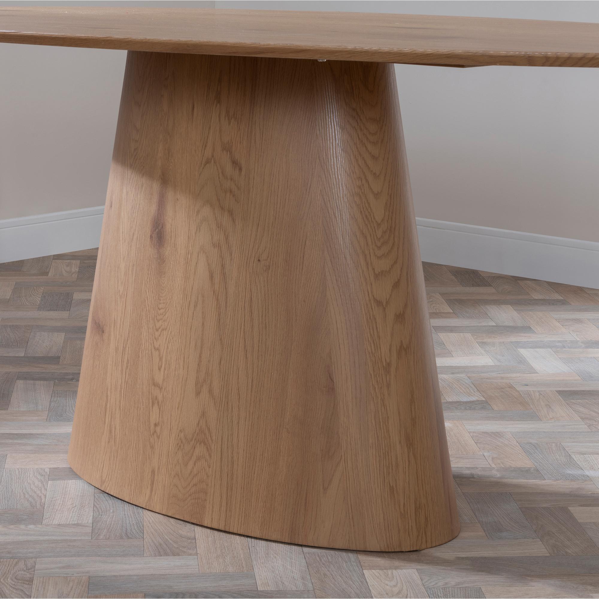 Product photograph of Palma Oak Oval Dining Set - Peyton Green Fabric Dining Chair from Choice Furniture Superstore.