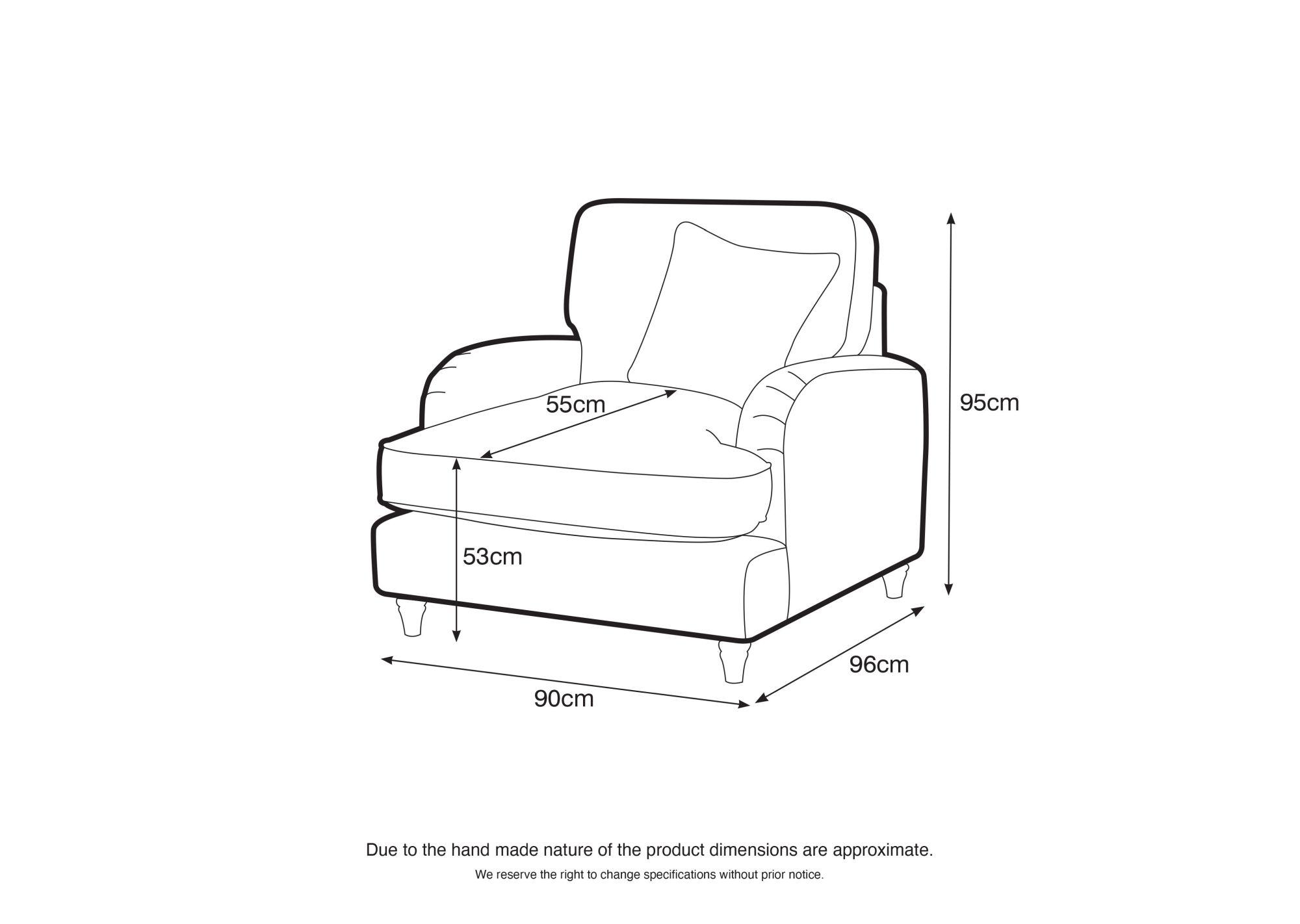 Product photograph of Manhattan Navy Fabric Armchair from Choice Furniture Superstore.