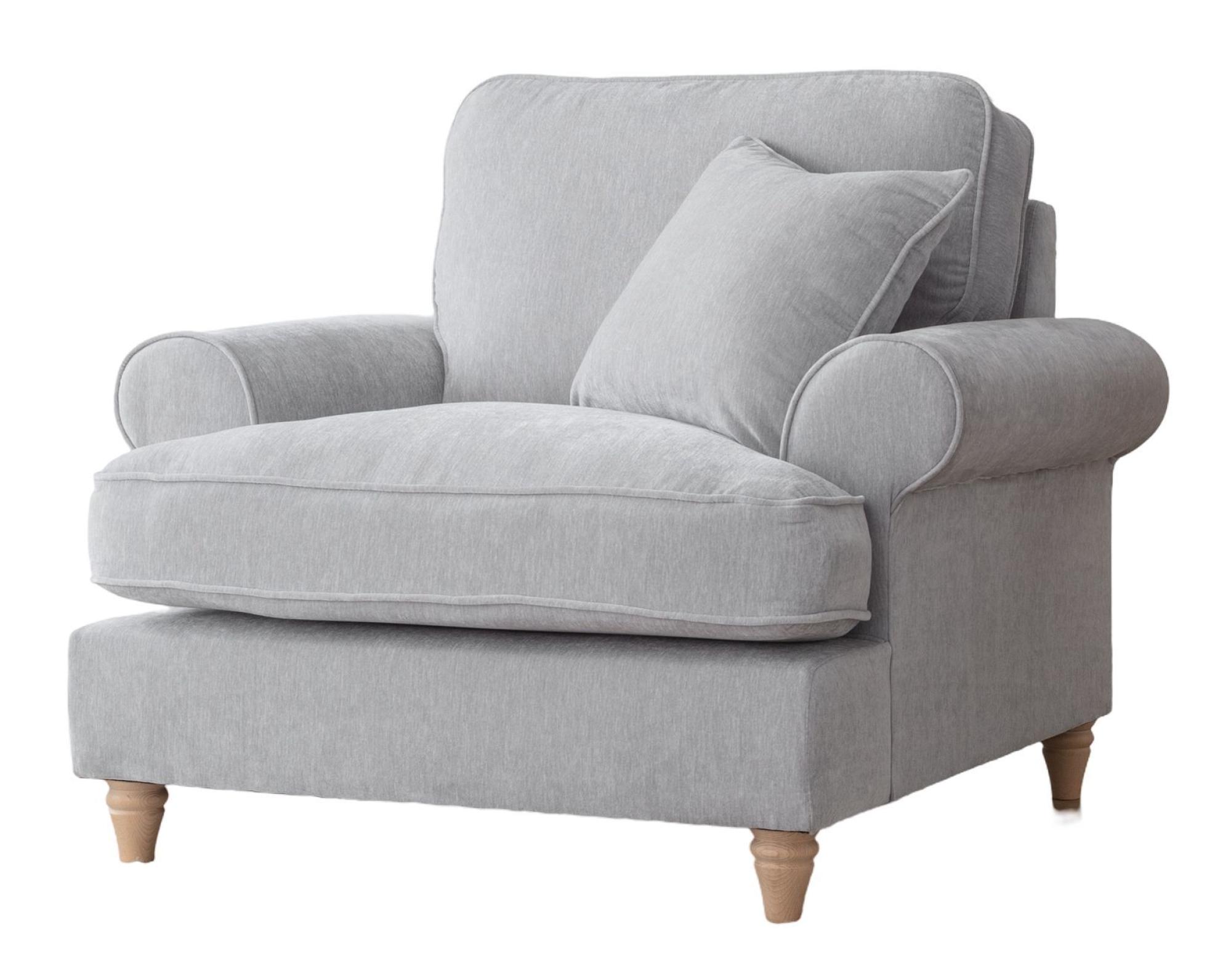 Product photograph of Manhattan Ice Fabric Armchair from Choice Furniture Superstore.