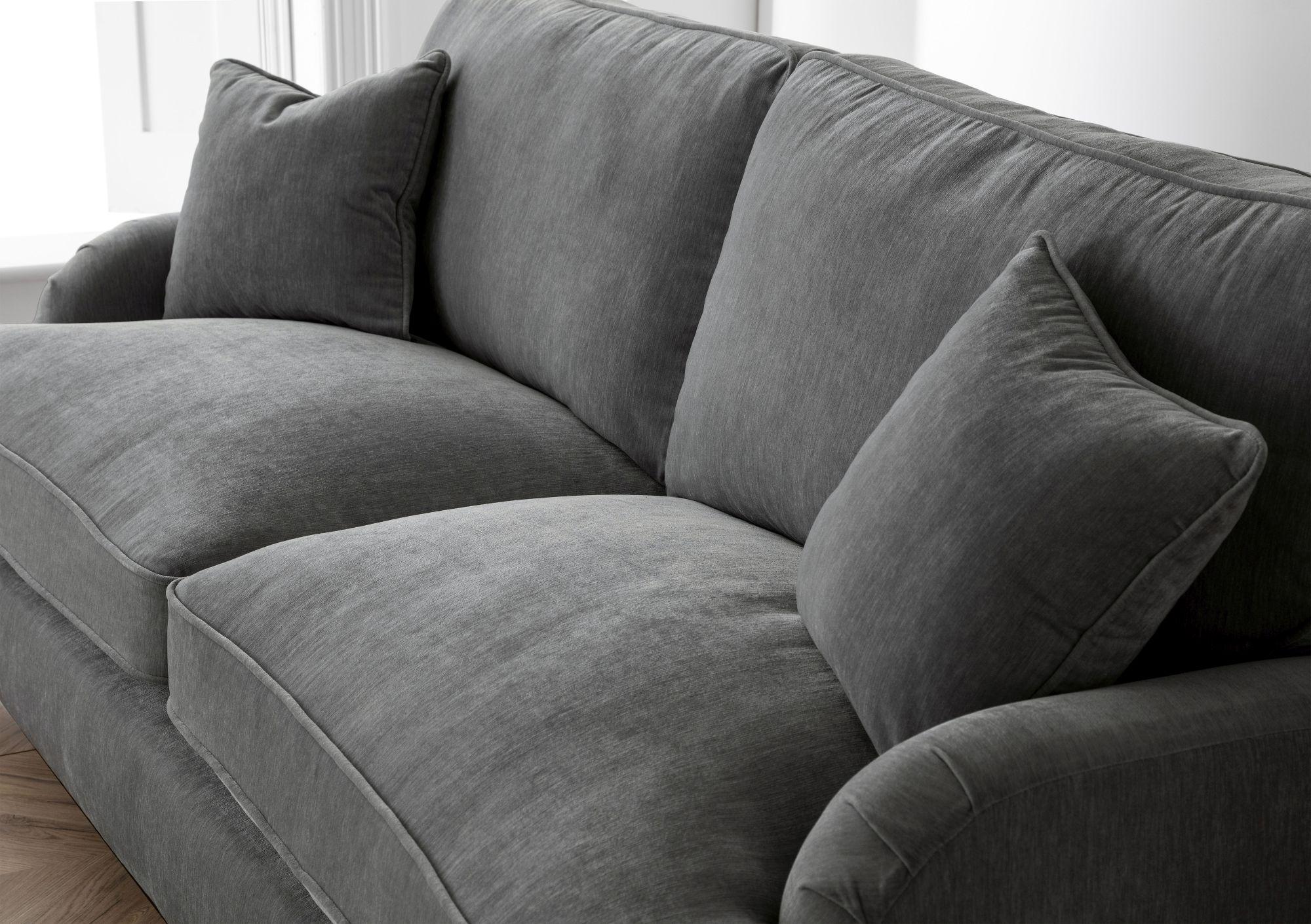 Product photograph of Manhattan Charcoal Fabric 2 Seater Sofa from Choice Furniture Superstore.