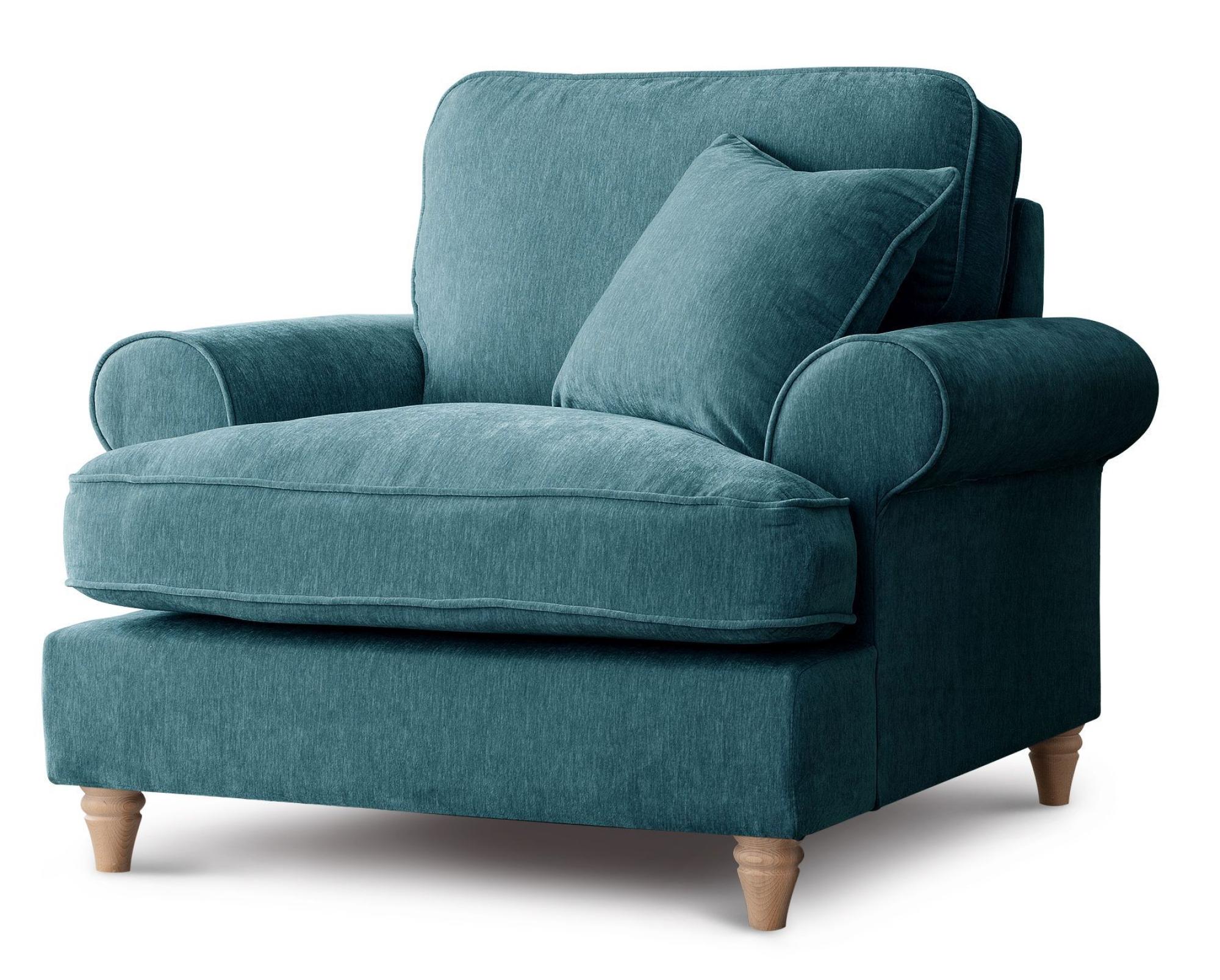 Product photograph of Marigot Emerald Fabric Armchair from Choice Furniture Superstore.