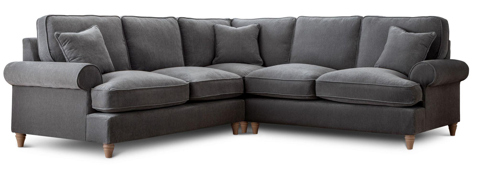 Product photograph of Marigot Charcoal Fabric 2 Corner 2 Sofa from Choice Furniture Superstore.