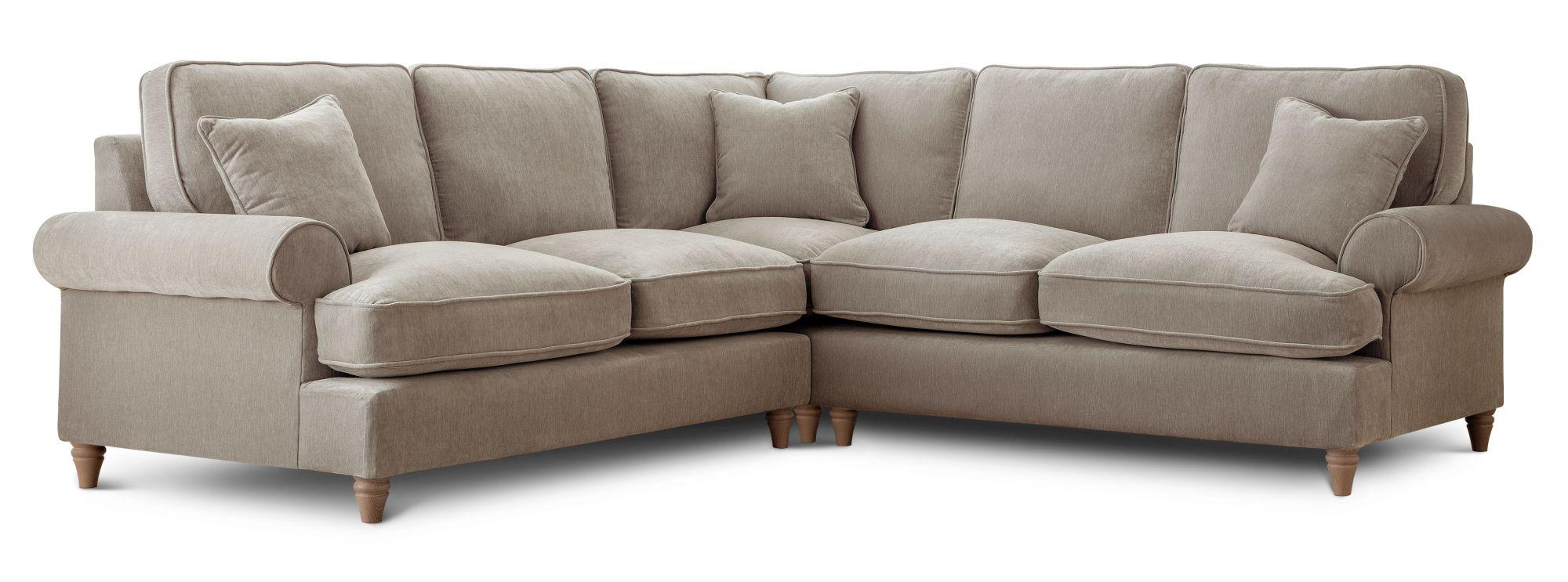 Product photograph of Marigot Putty Fabric 2 Corner 2 Sofa from Choice Furniture Superstore.