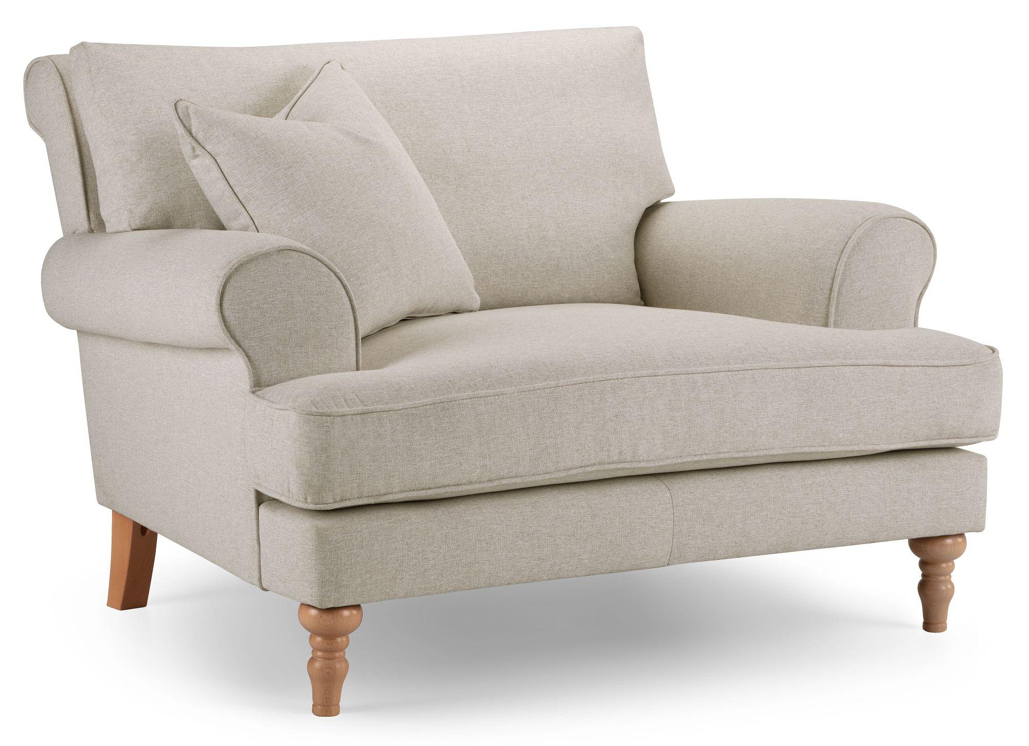 Product photograph of Arlan Moon Fabric Snuggle Armchair from Choice Furniture Superstore.