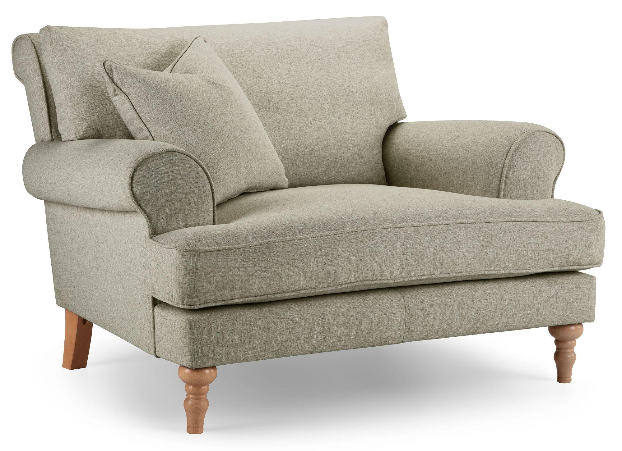 Product photograph of Arlan Noble Fabric Snuggle Armchair from Choice Furniture Superstore.