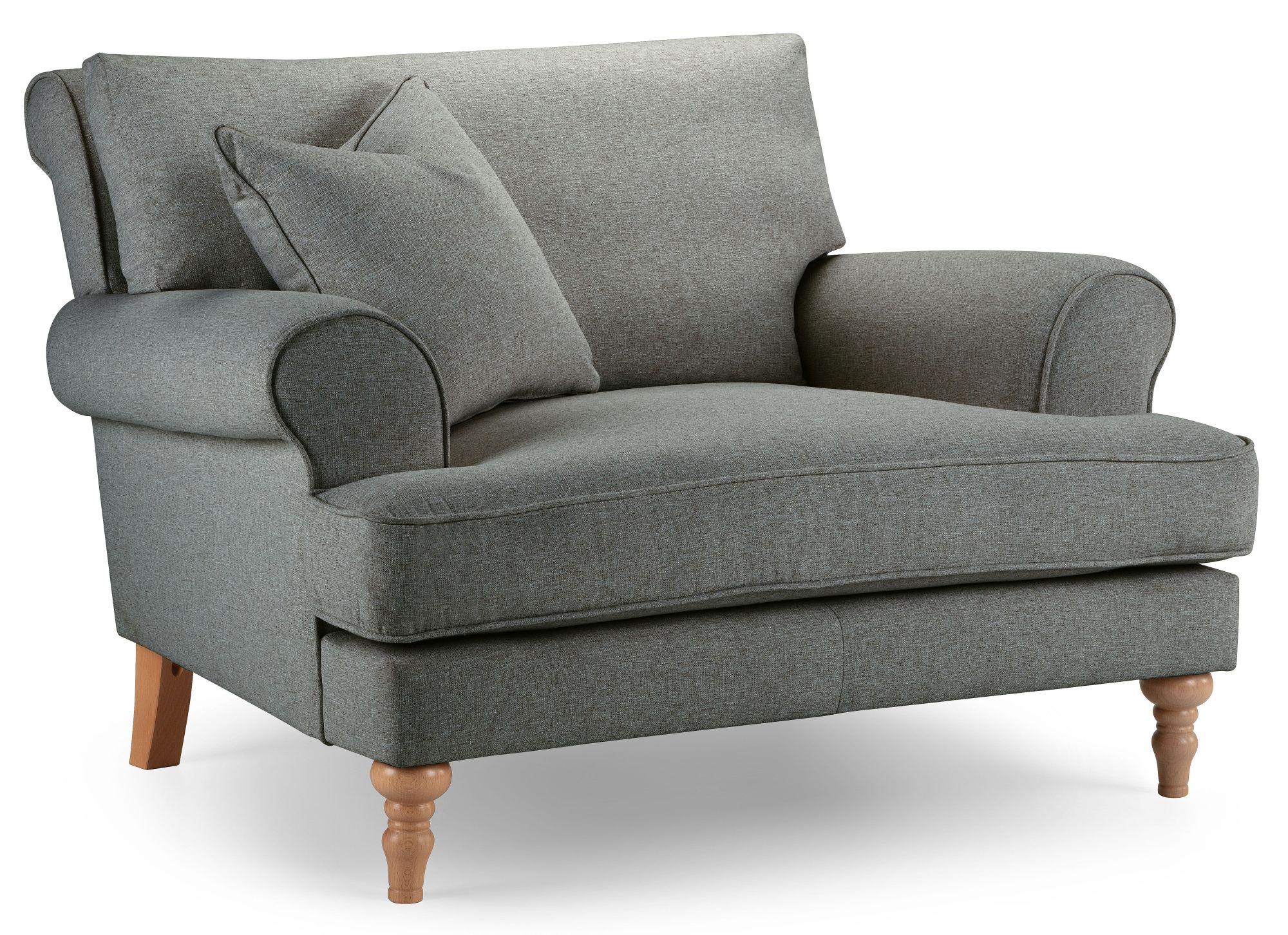Product photograph of Arlan Storm Fabric Snuggle Armchair from Choice Furniture Superstore.