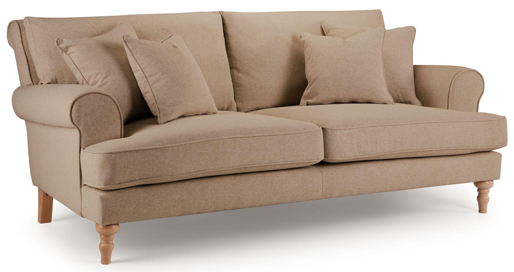 Product photograph of Arlan Sepia Fabric 2 5 Seater Sofa from Choice Furniture Superstore.