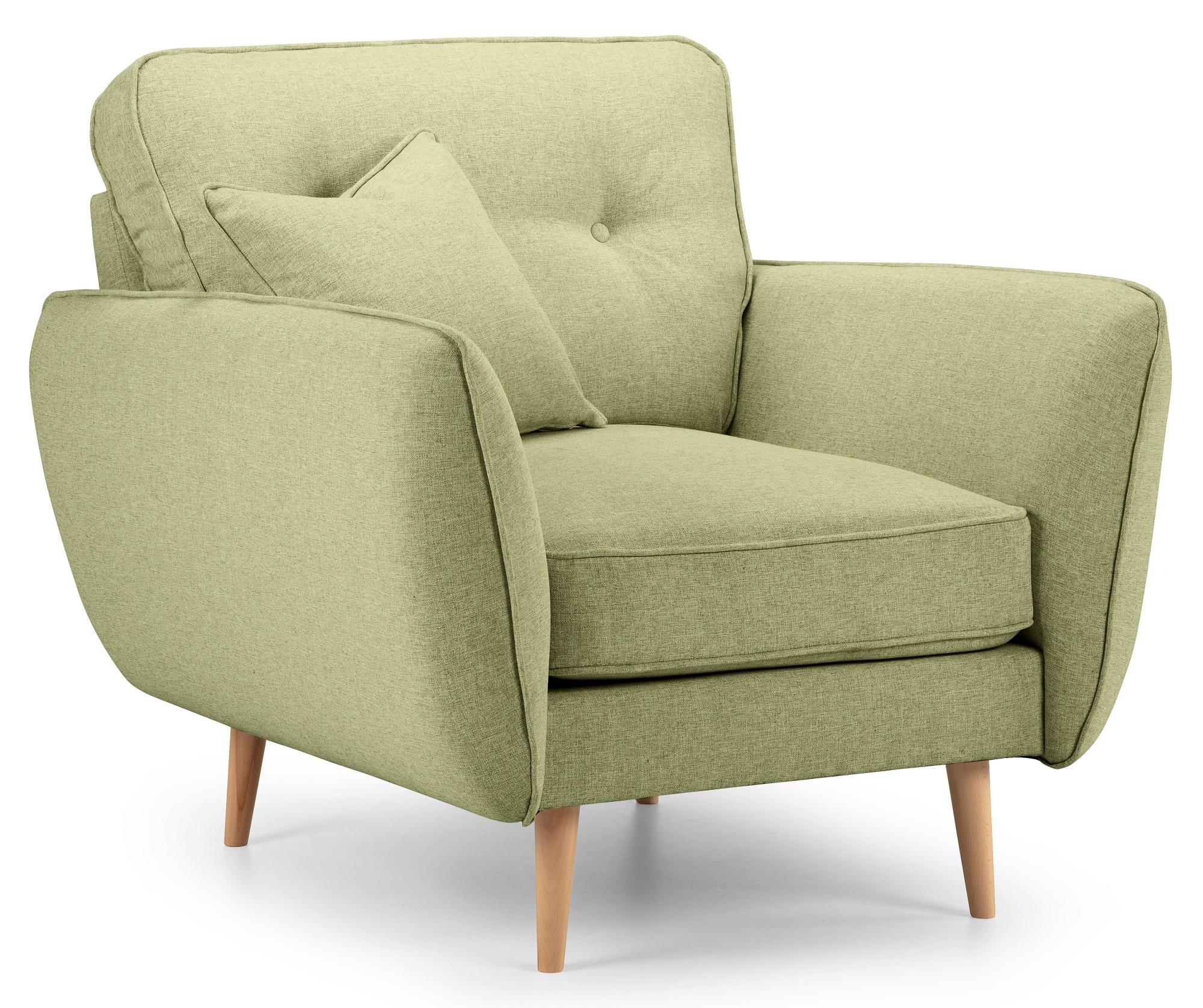 Product photograph of Kendal Lichen Fabric Armchair from Choice Furniture Superstore.