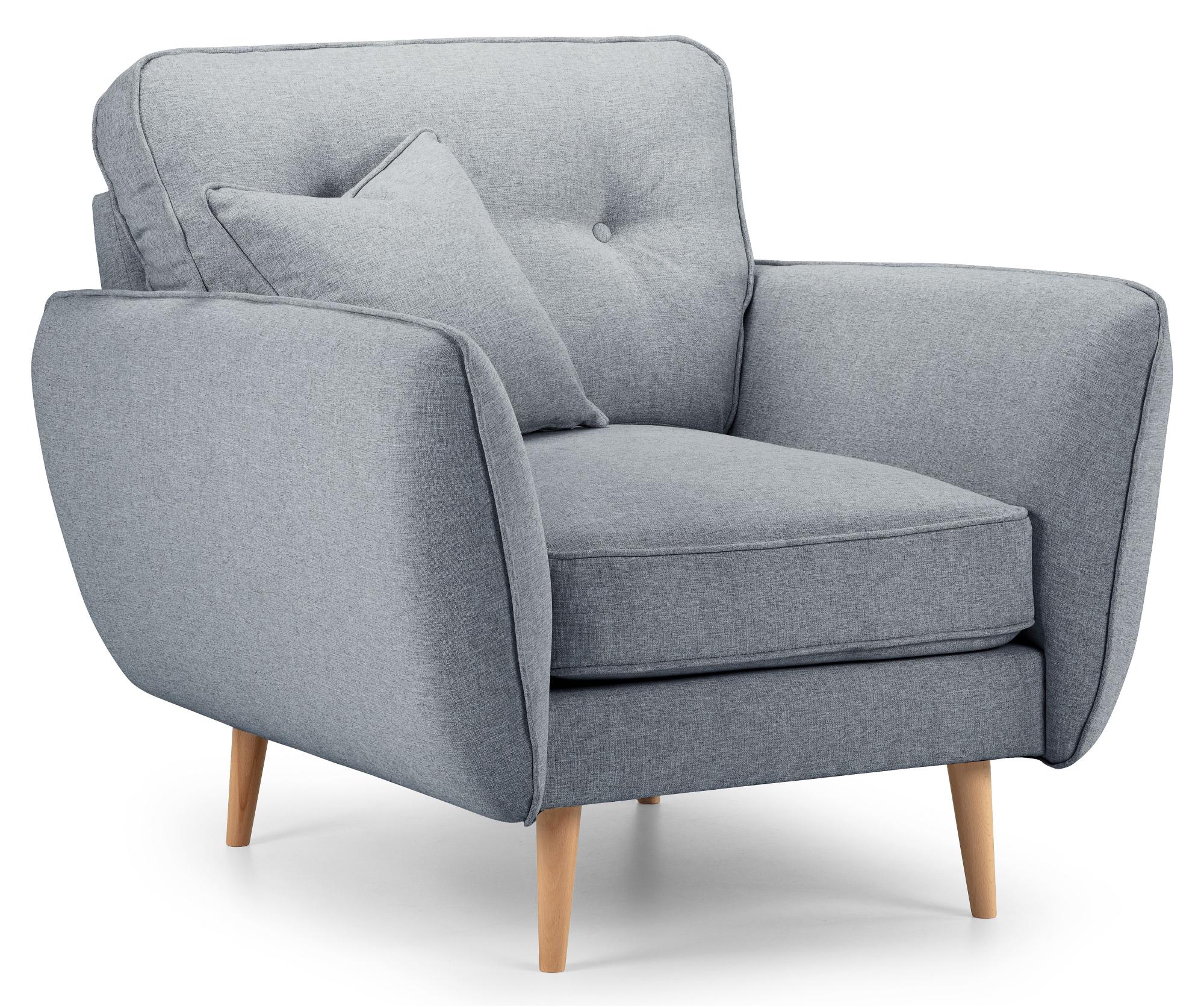 Product photograph of Kendal Petrol Fabric Armchair from Choice Furniture Superstore.