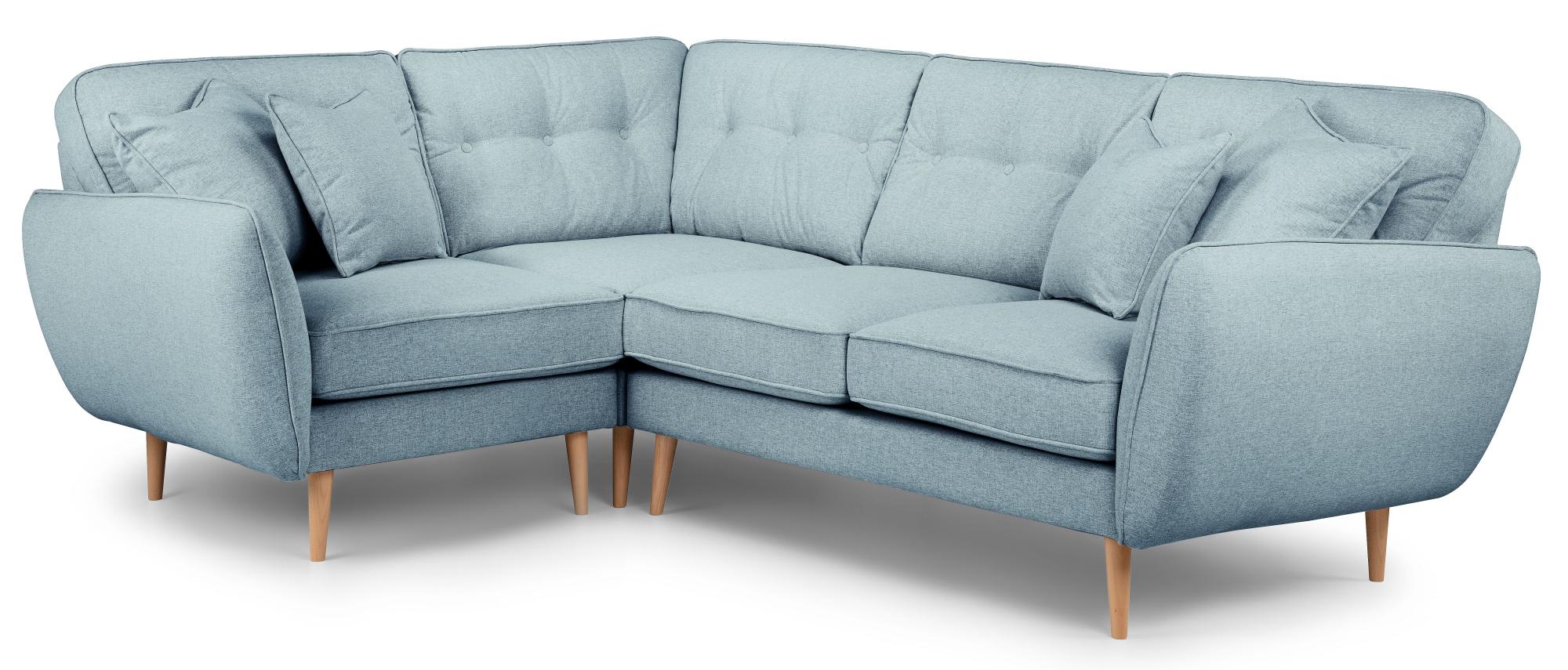 Product photograph of Kendal Lagoon Fabric 1 Corner 2 Sofa from Choice Furniture Superstore.