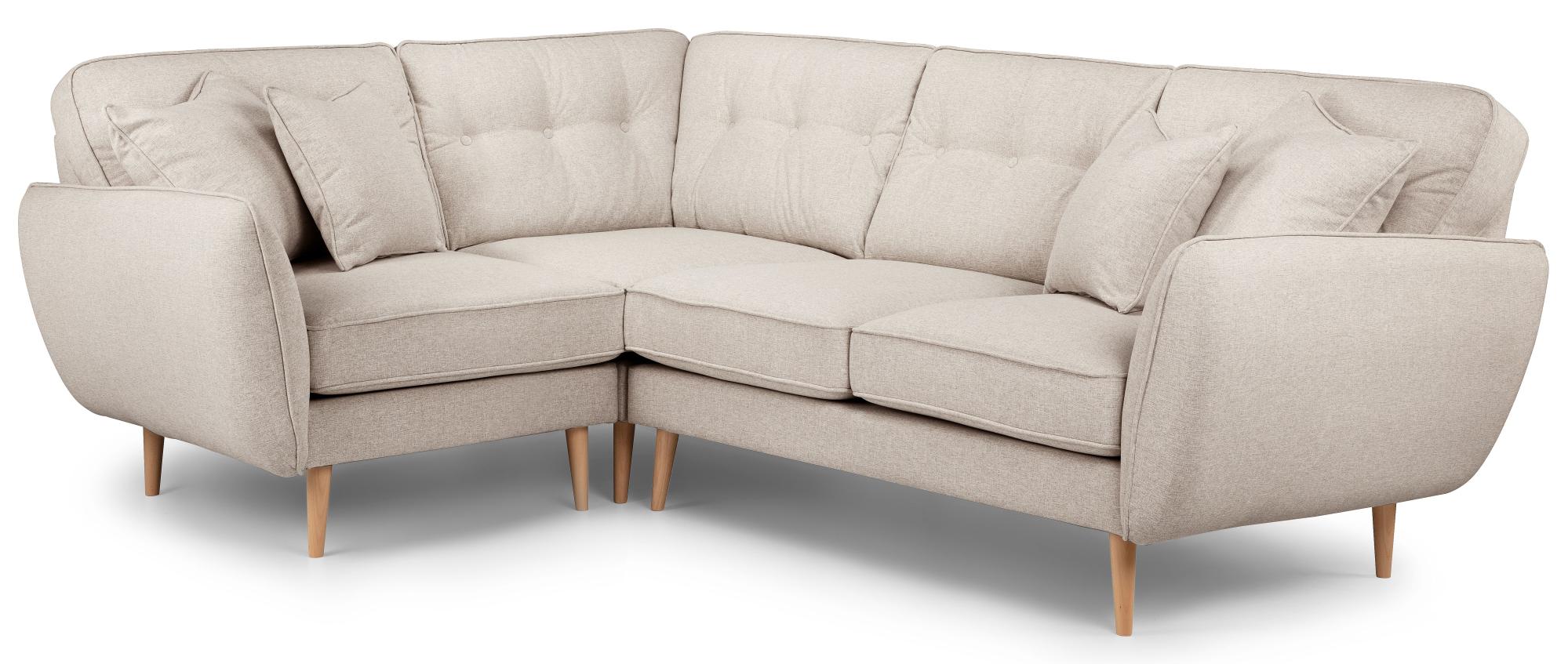 Product photograph of Kendal Linen Fabric 1 Corner 2 Sofa from Choice Furniture Superstore.