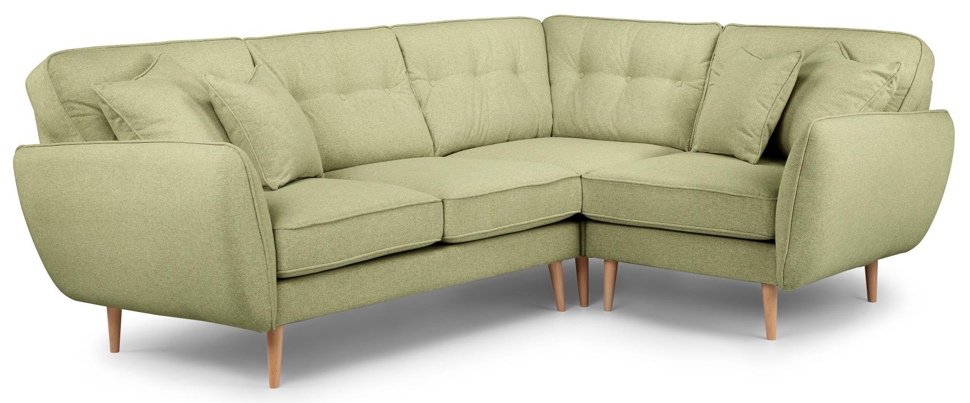 Product photograph of Kendal Lichen Fabric 2 Corner 1 Sofa from Choice Furniture Superstore.