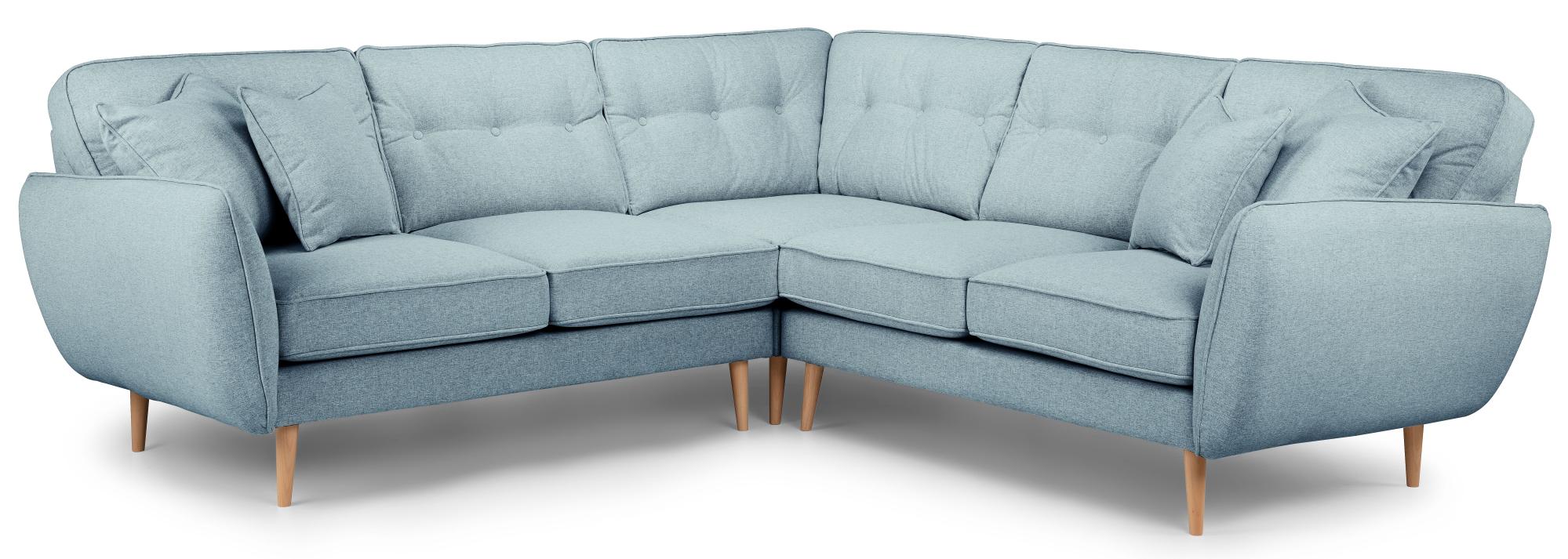Product photograph of Kendal Lagoon Fabric 2 Corner 2 Sofa from Choice Furniture Superstore.