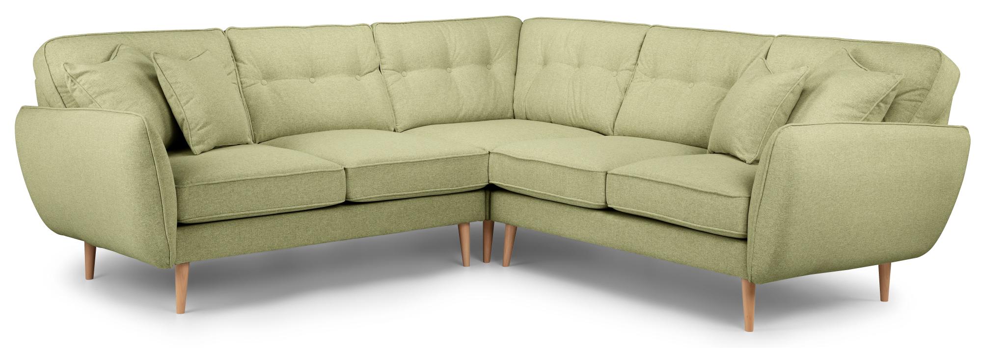 Product photograph of Kendal Lichen Fabric 2 Corner 2 Sofa from Choice Furniture Superstore.