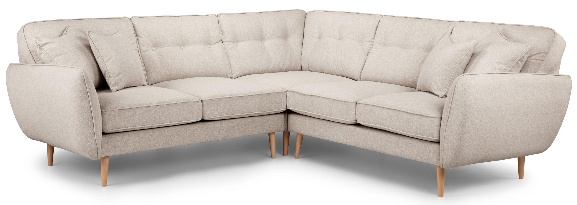 Product photograph of Kendal Linen Fabric 2 Corner 2 Sofa from Choice Furniture Superstore.