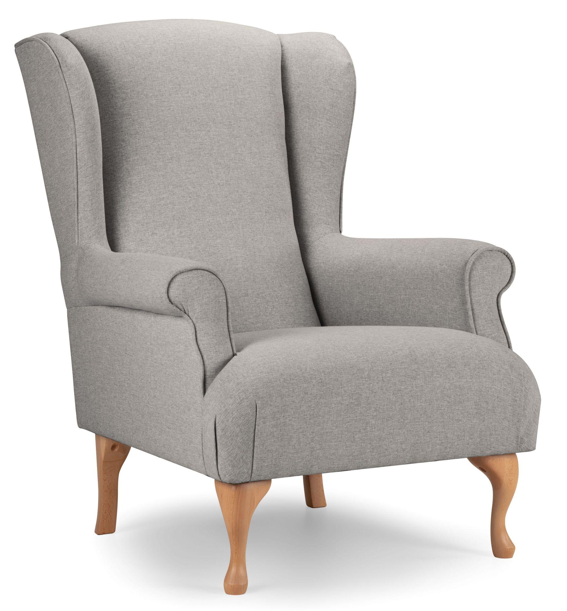 Product photograph of Carina Mink Fabric Accent Chair from Choice Furniture Superstore.