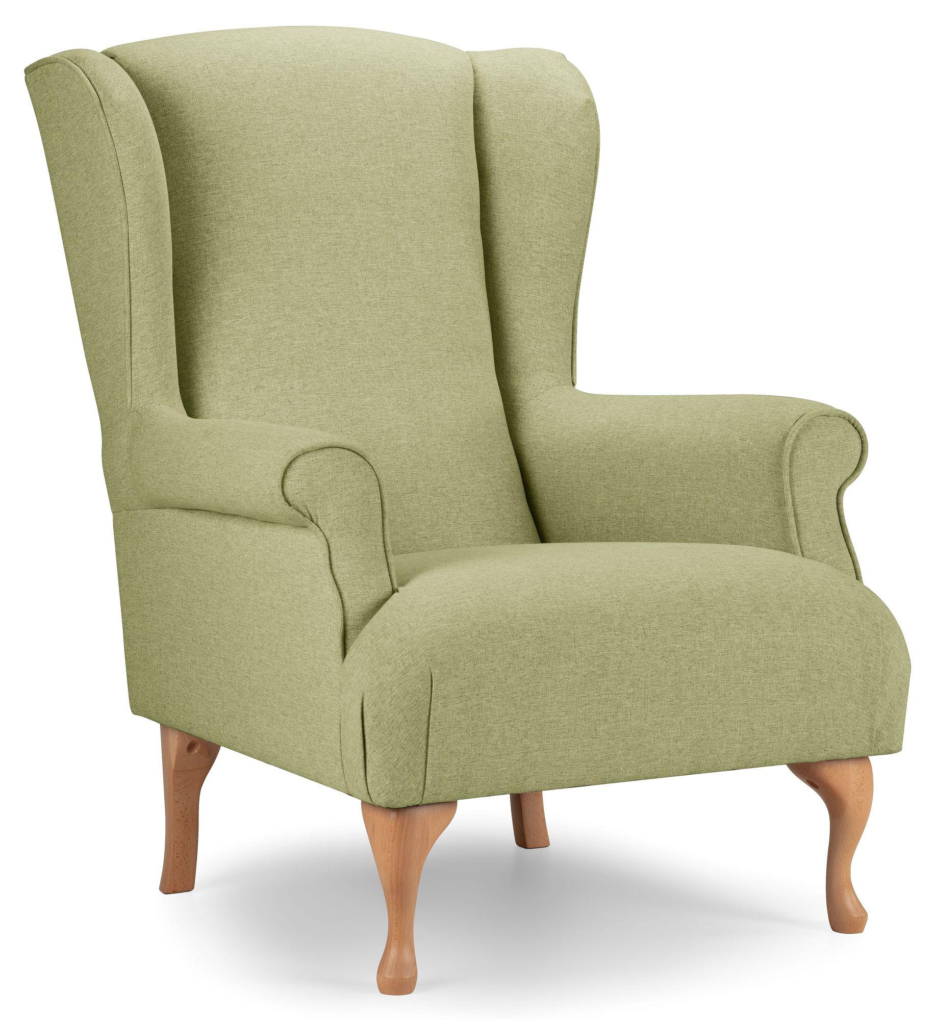 Product photograph of Linnet Sage Fabric Accent Chair from Choice Furniture Superstore.