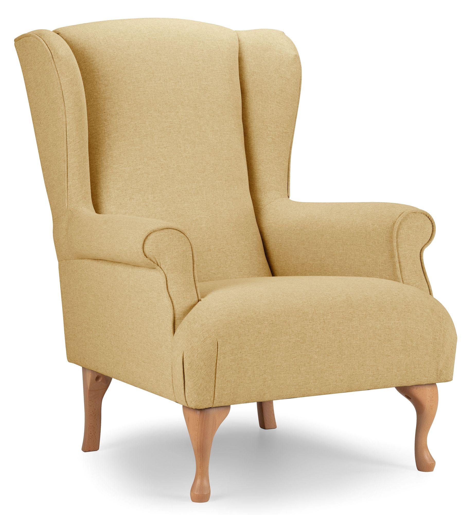 Product photograph of Linnet Corn Fabric Accent Chair from Choice Furniture Superstore.