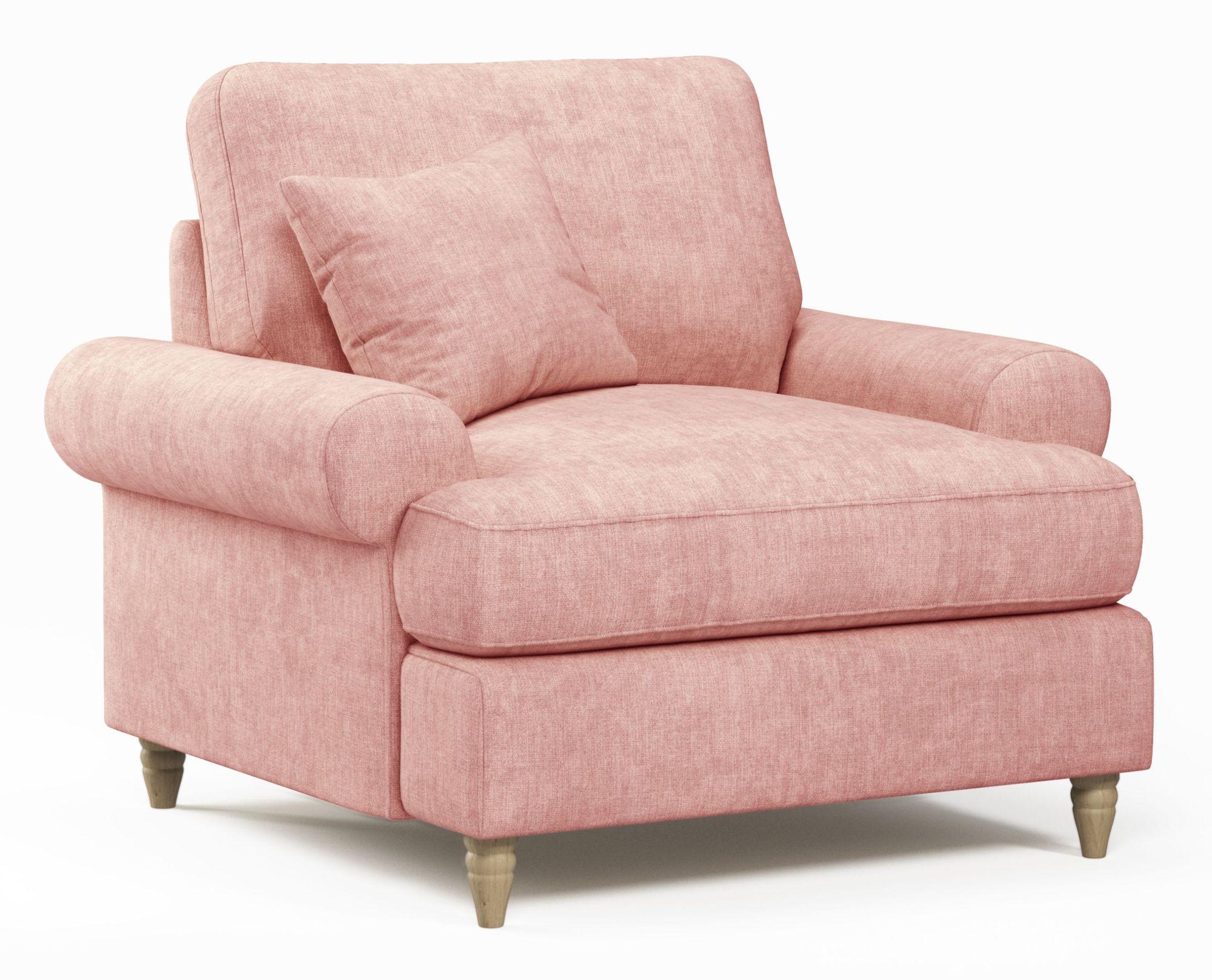 Product photograph of Narva Pastel Fabric Armchair from Choice Furniture Superstore.
