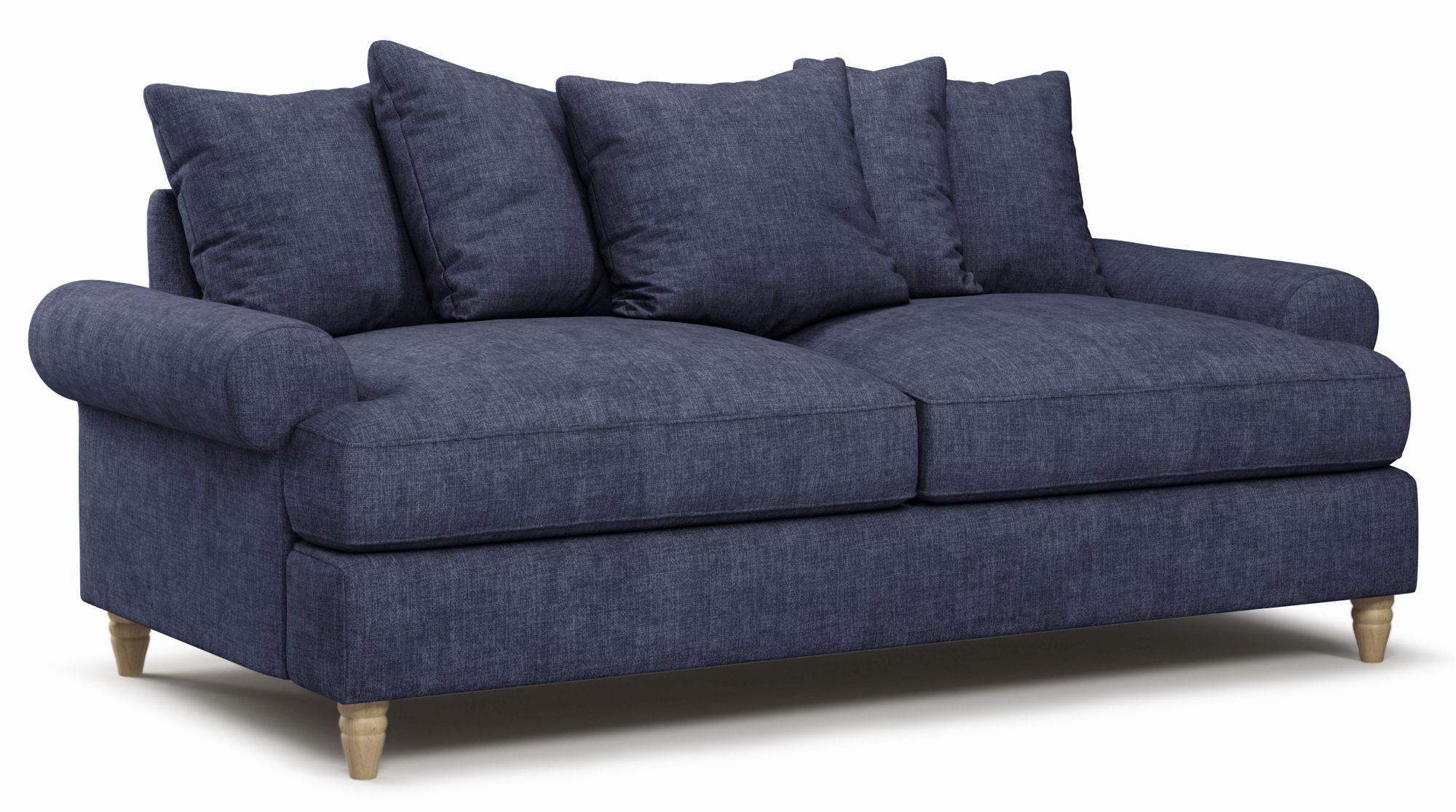 Product photograph of Narva Denim Fabric 2 5 Seater Sofa from Choice Furniture Superstore.