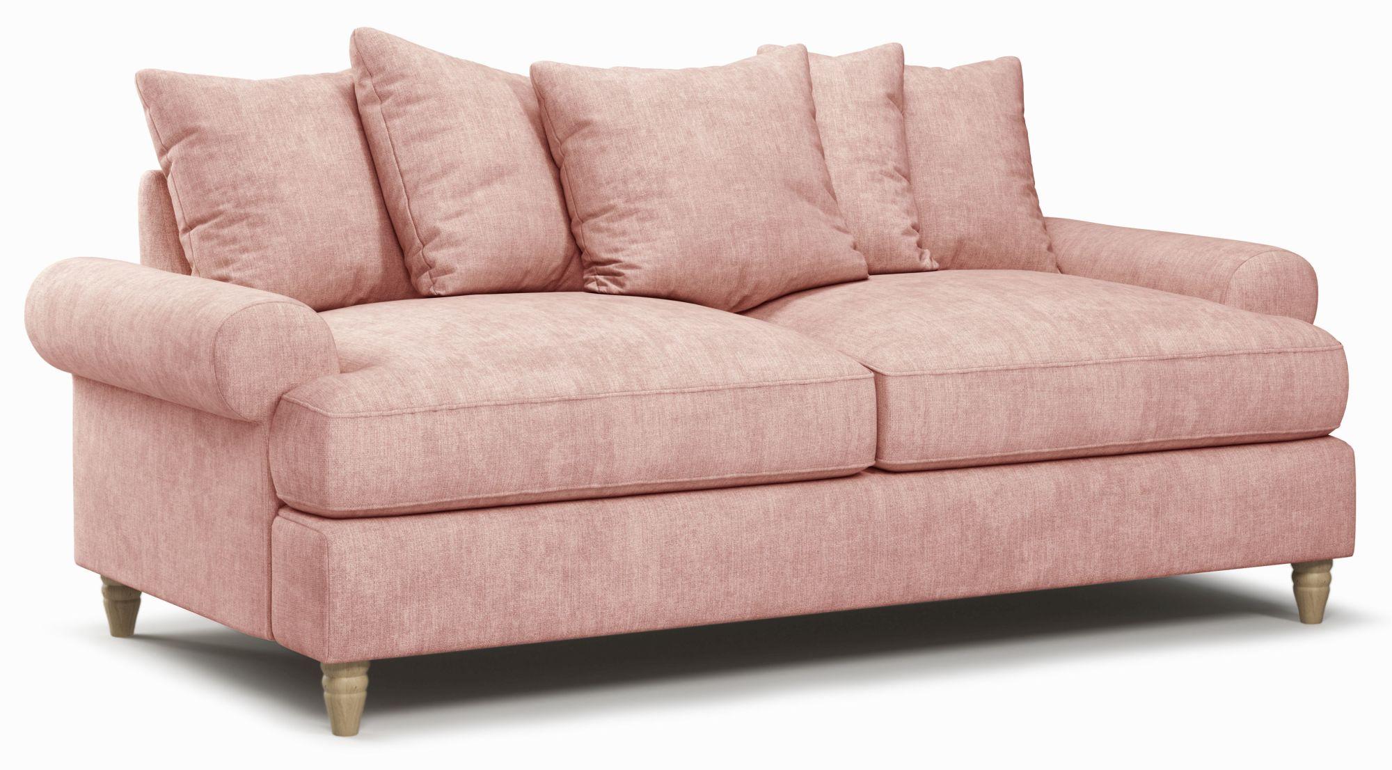 Product photograph of Narva Pastel Fabric 2 5 Seater Sofa from Choice Furniture Superstore.