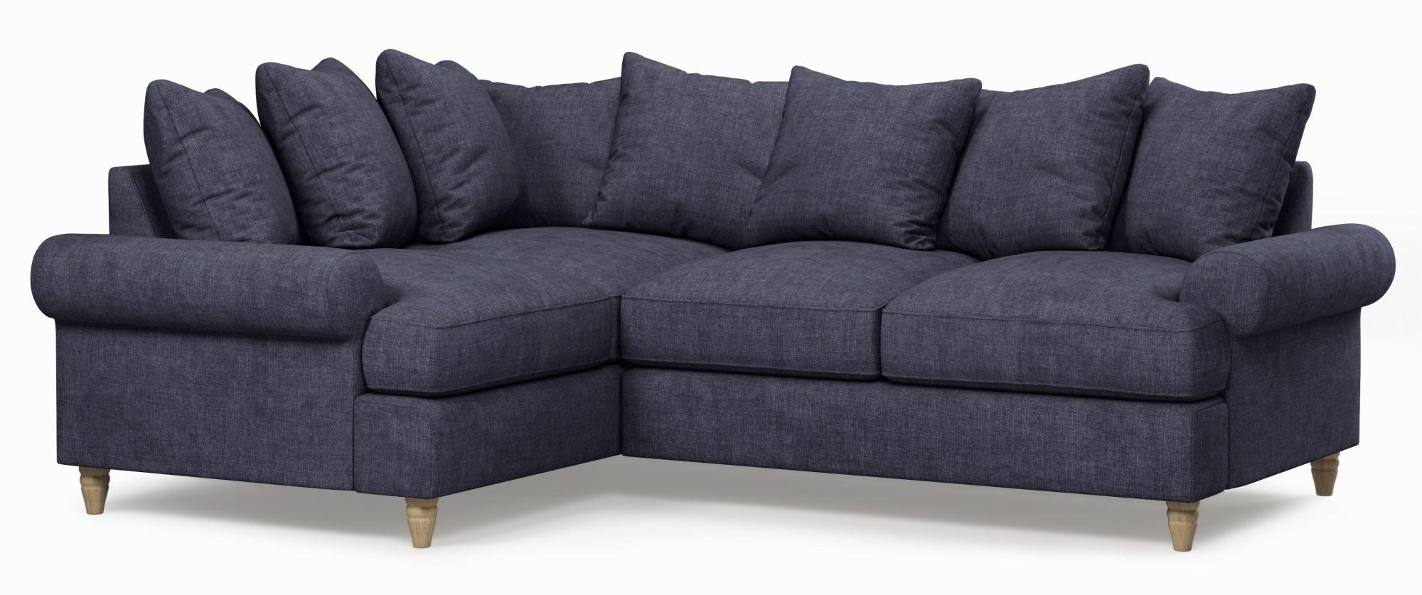 Product photograph of Narva Denim Fabric 1 Corner 2 Sofa from Choice Furniture Superstore.
